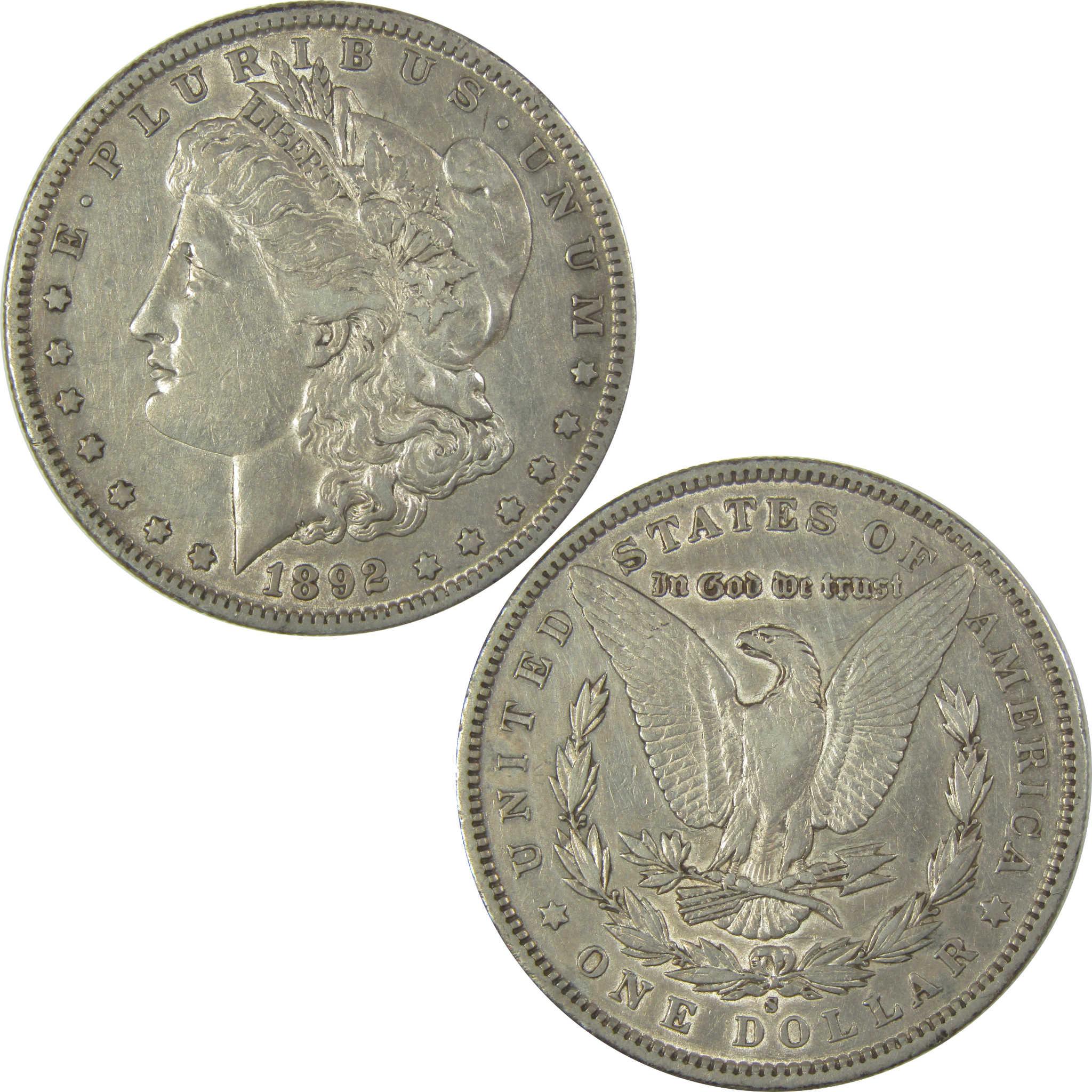1892 S Morgan Dollar XF EF Extremely Fine Details Silver SKU:I19274 - Morgan coin - Morgan silver dollar - Morgan silver dollar for sale - Profile Coins & Collectibles