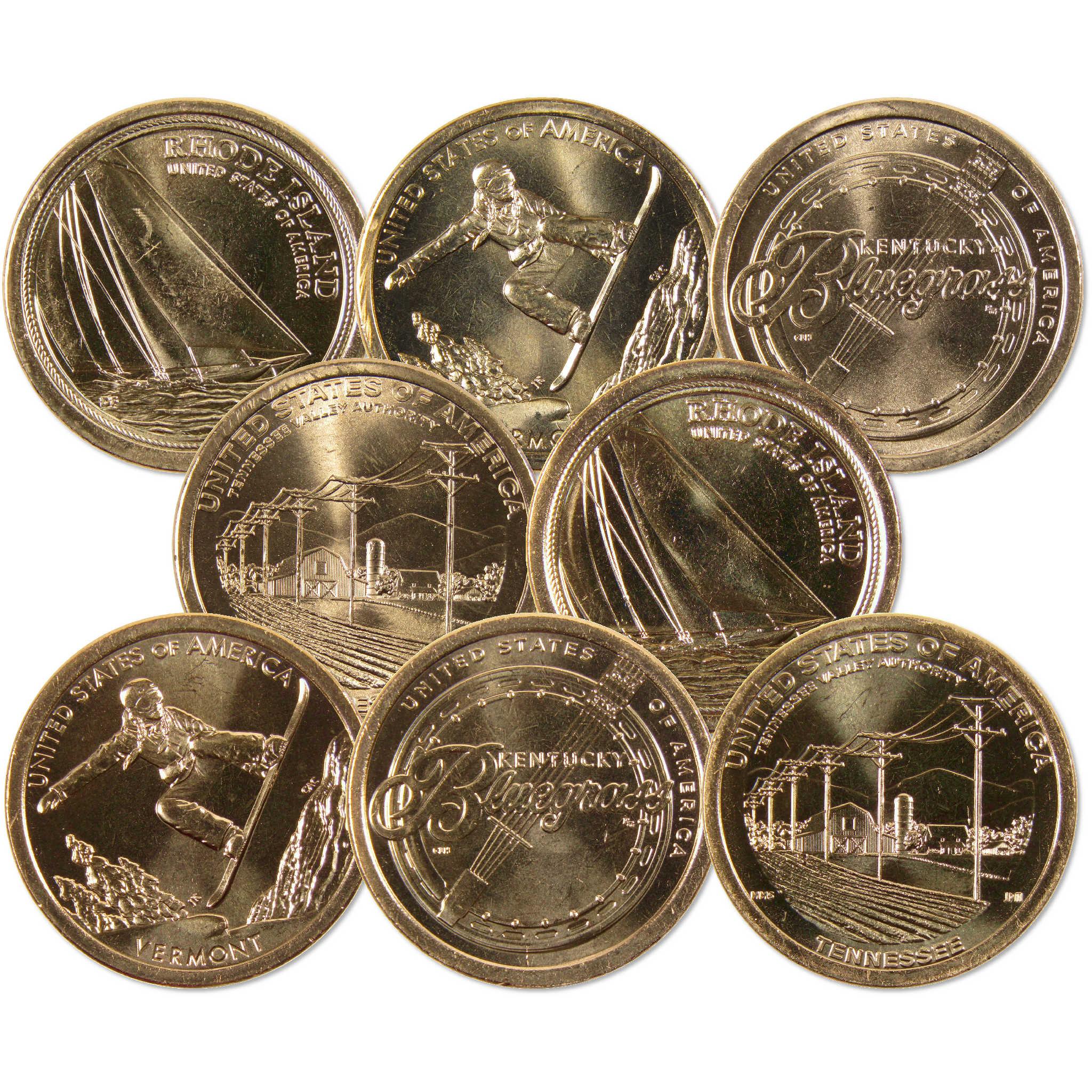 2022 P&D American Innovation Dollar 8 Coin Set Uncirculated