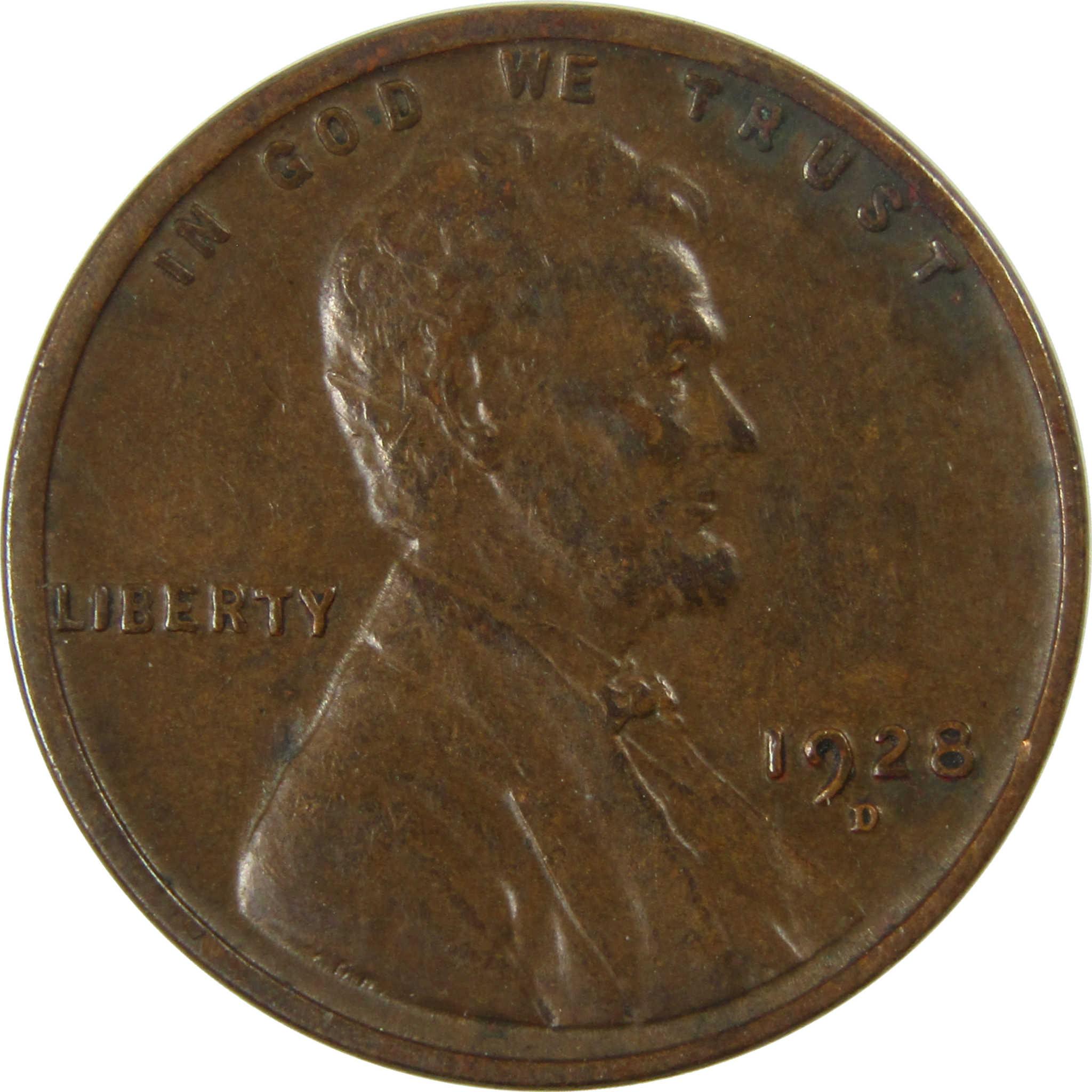 1928 D Lincoln Wheat Cent VF Very Fine Penny 1c Coin SKU:I27640