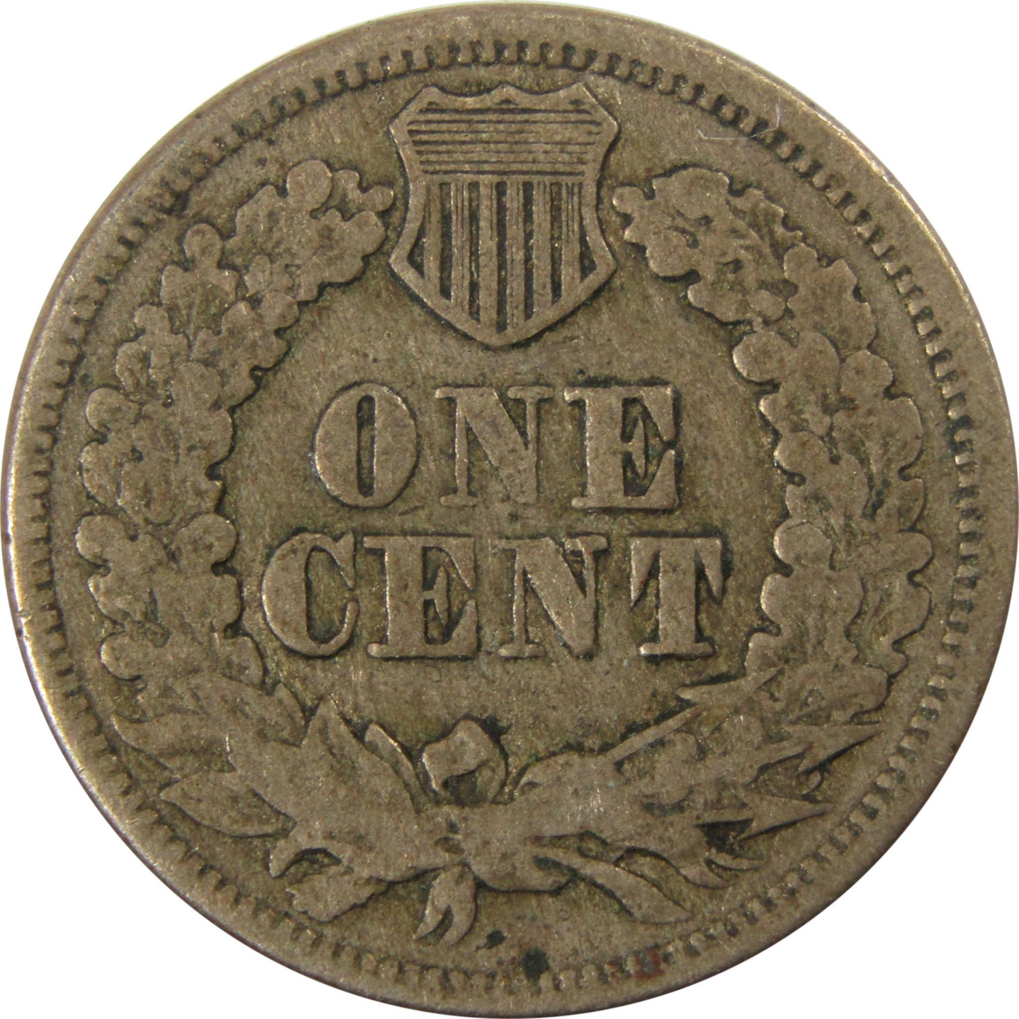 1864 Indian Head Copper-Nickel Cent G Good Details Penny SKU:CP1124