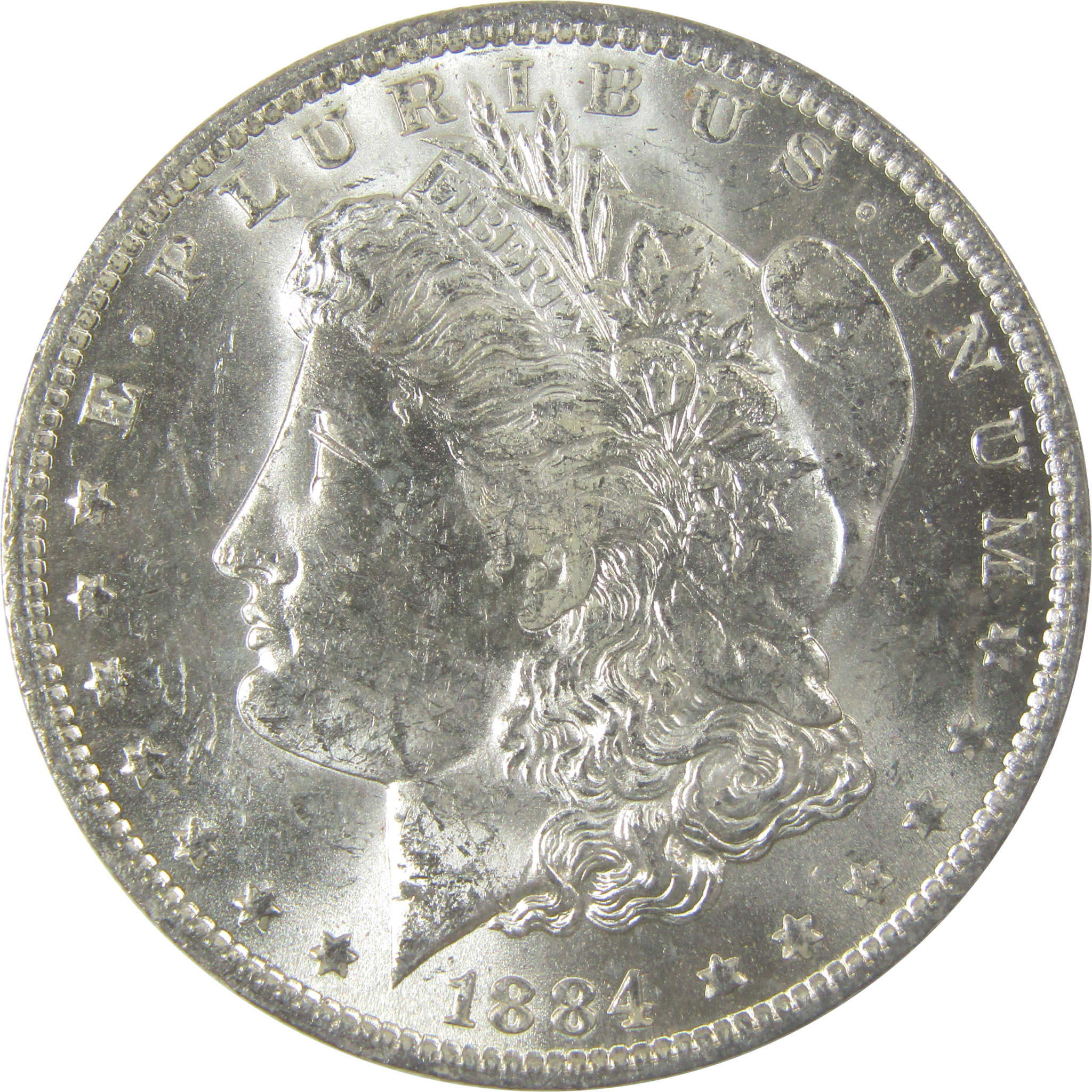 1884 O Morgan Silver Dollar Uncirculated Mint State $1 Coin SKU:I23788