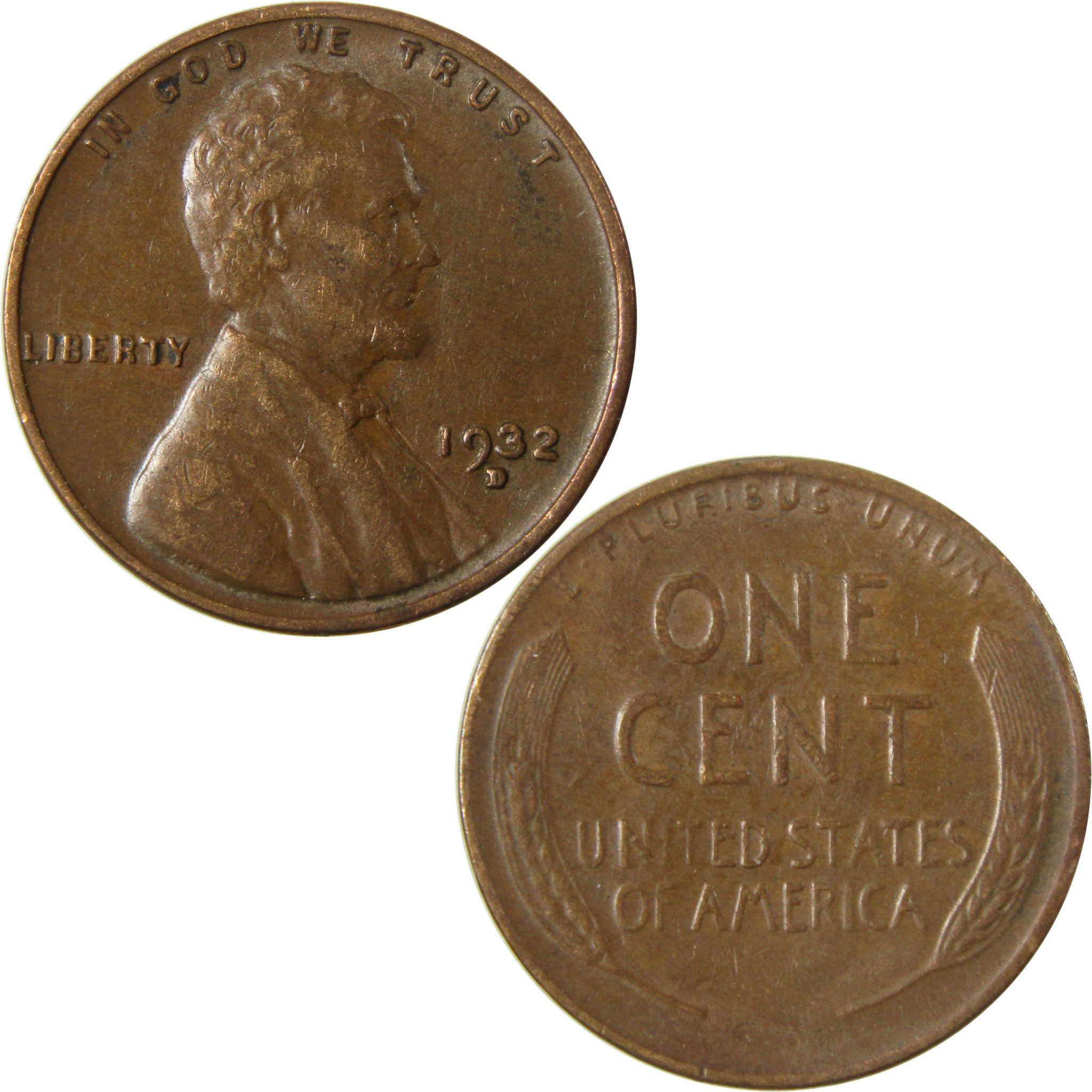 1932 D Lincoln Wheat Cent XF EF Extremely Fine Penny SKU:I26717