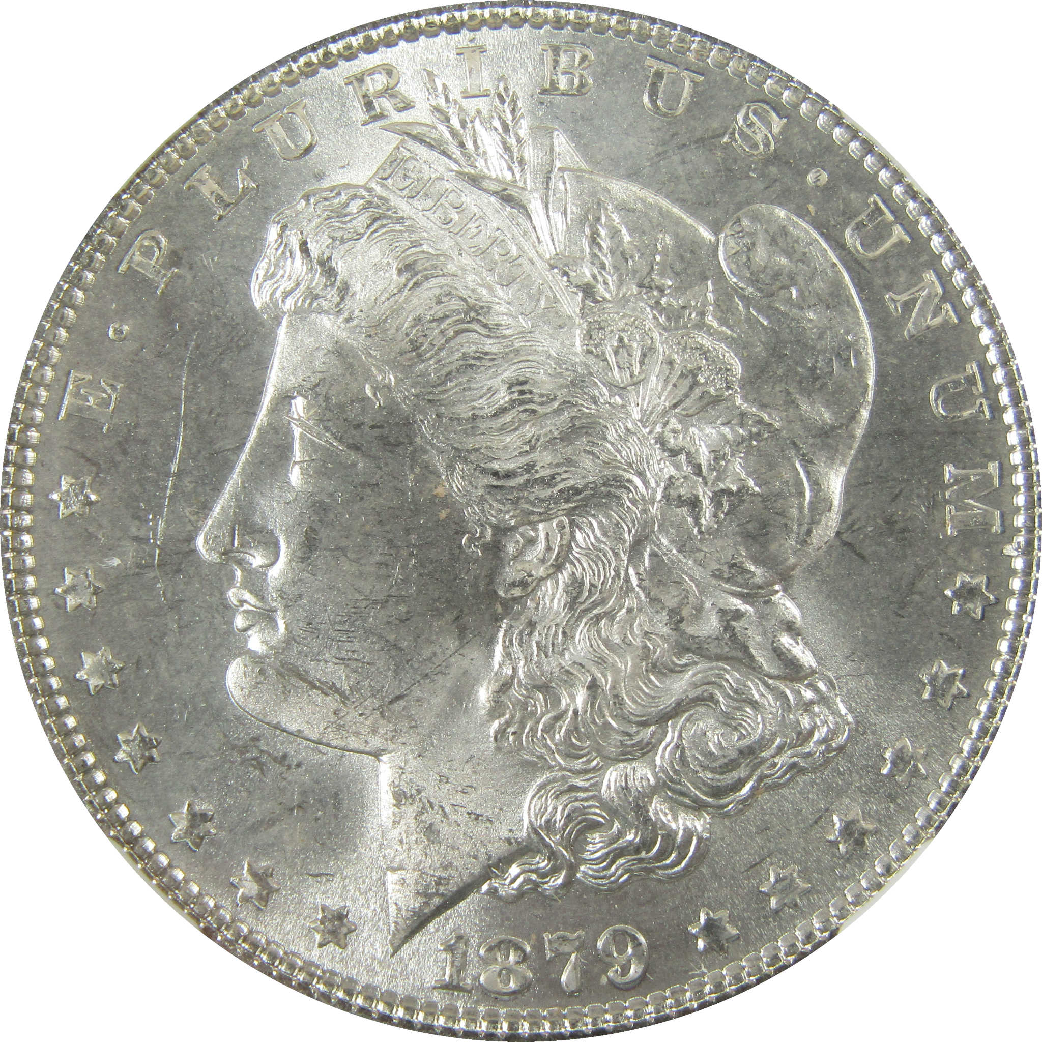 1879 Morgan Silver Dollar MS 63 NGC Uncirculated $1 Coin SKU:I27524