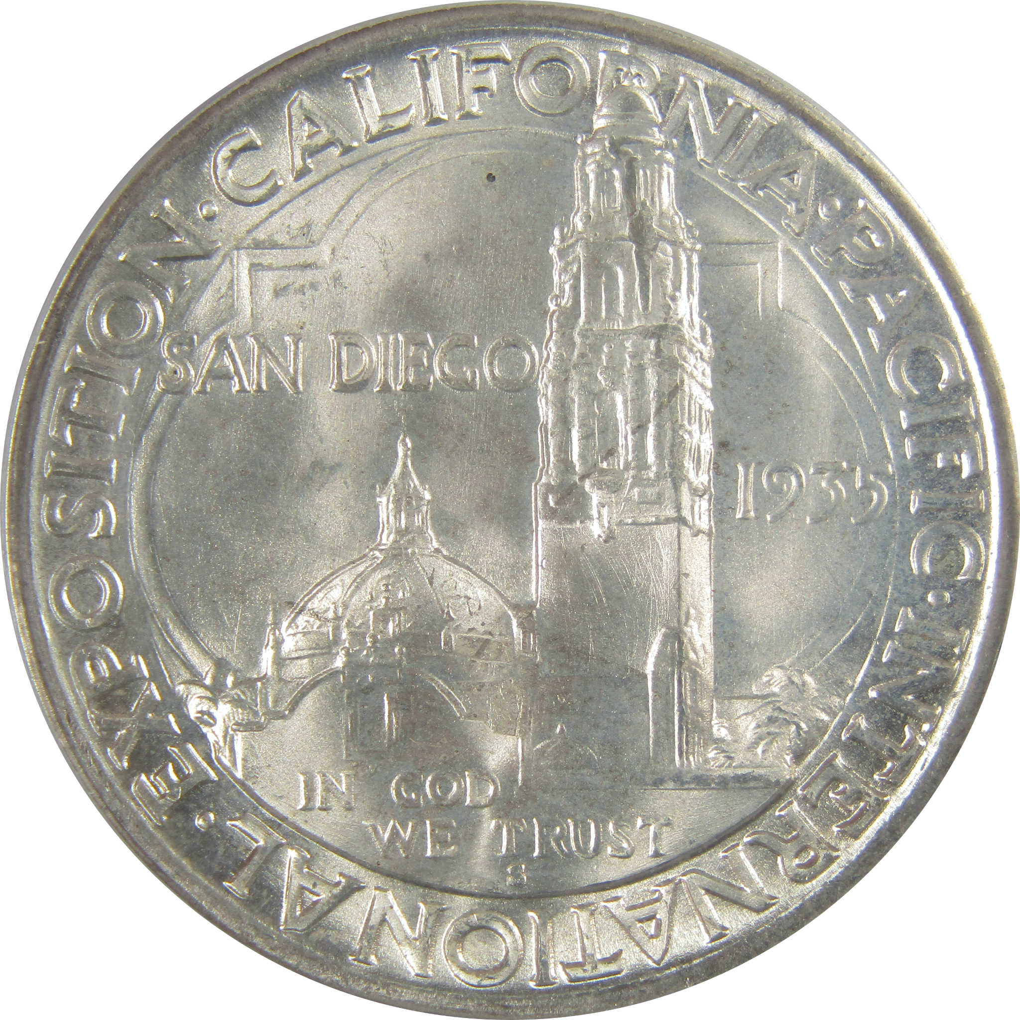San Diego Commemorative Half Dollar 1935 S MS 65 PCGS SKU:I18933