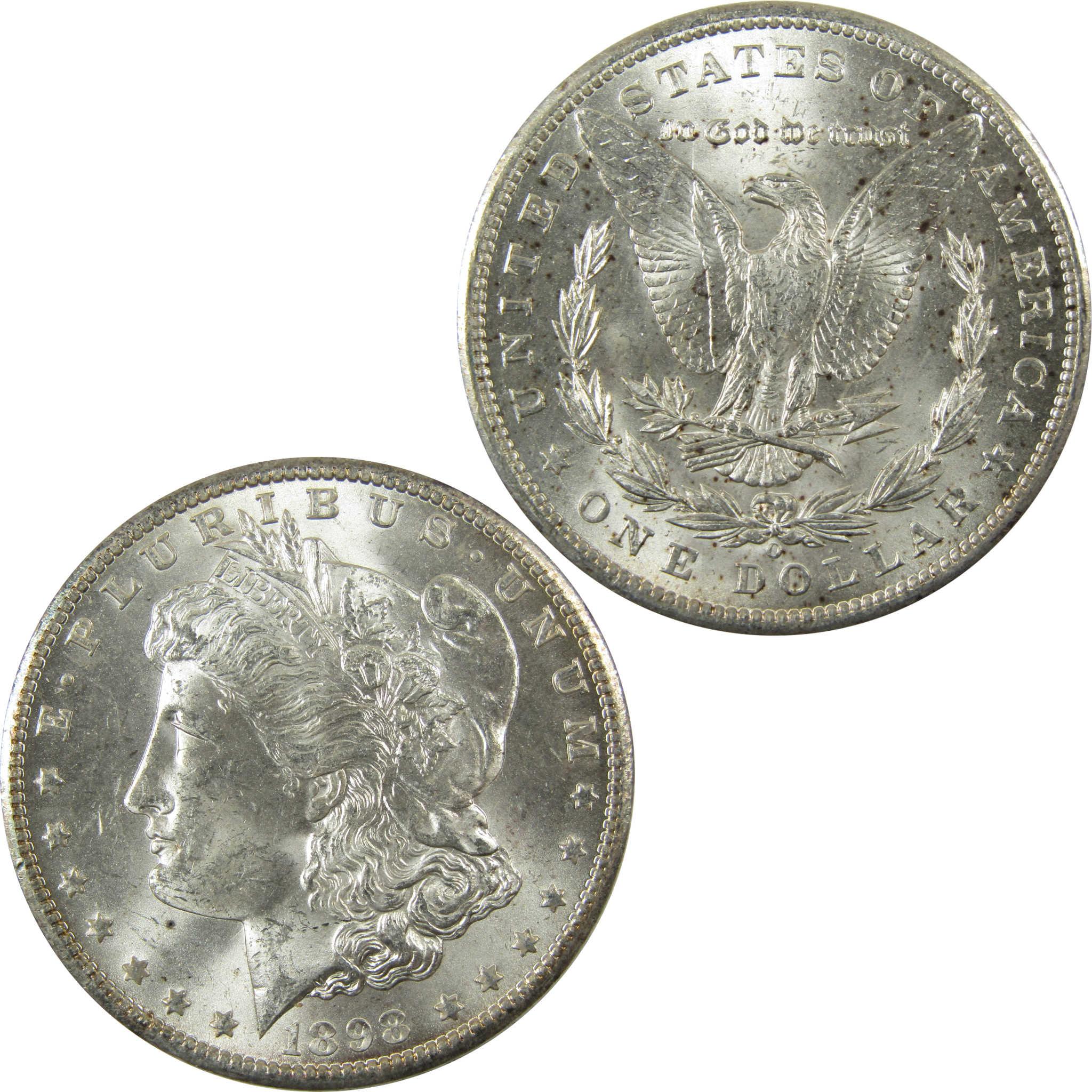 1898 O Morgan Silver Dollar Uncirculated Mint State $1 Coin SKU:CP1402 - Morgan coin - Morgan silver dollar - Morgan silver dollar for sale - Profile Coins & Collectibles