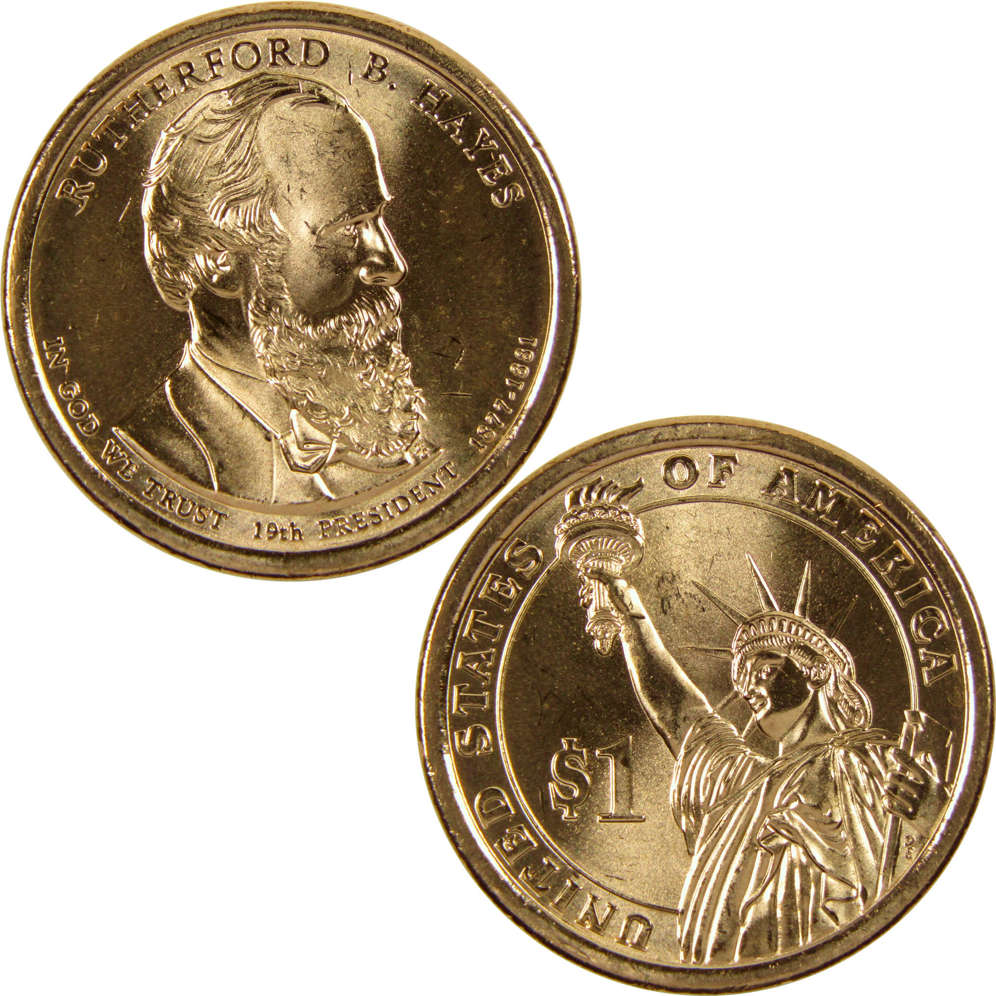 2011 D Rutherford B. Hayes Presidential Dollar BU Uncirculated $1 Coin