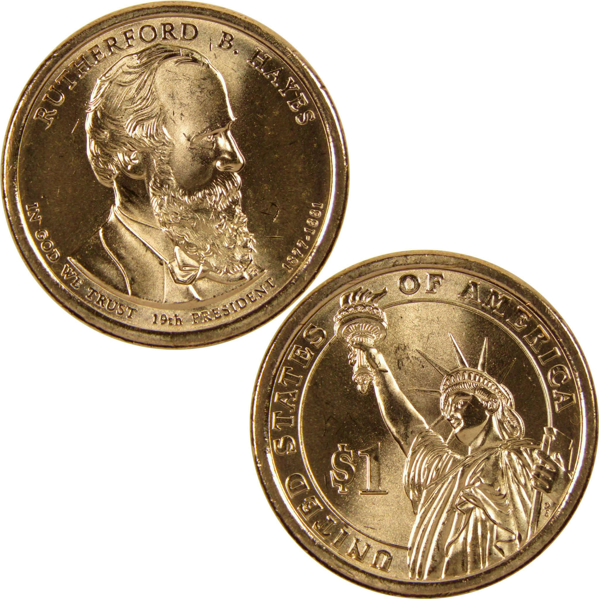 2011 D Rutherford B. Hayes Presidential Dollar BU Uncirculated $1 Coin