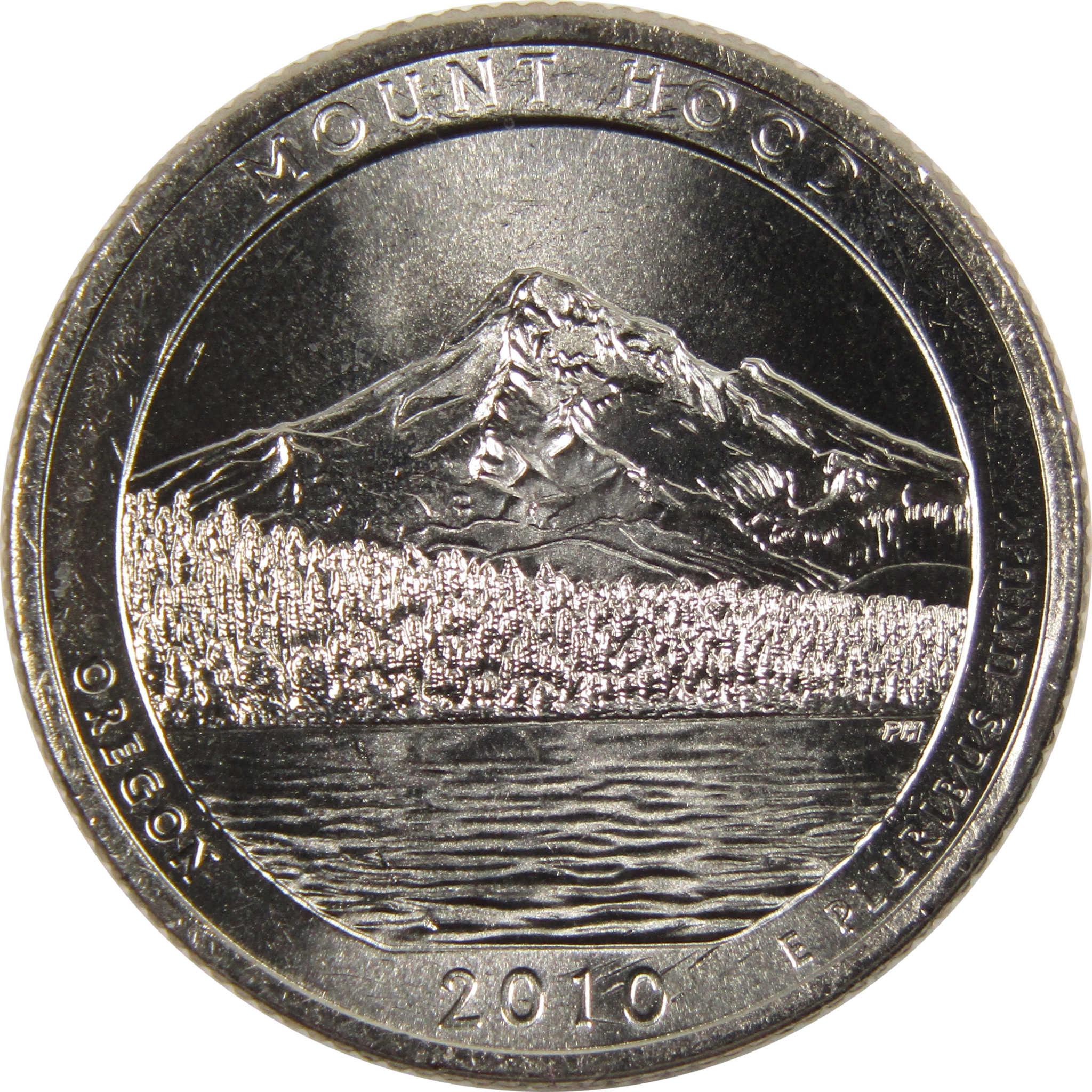2010 P Mount Hood National Park Quarter BU Uncirculated Clad 25c Coin