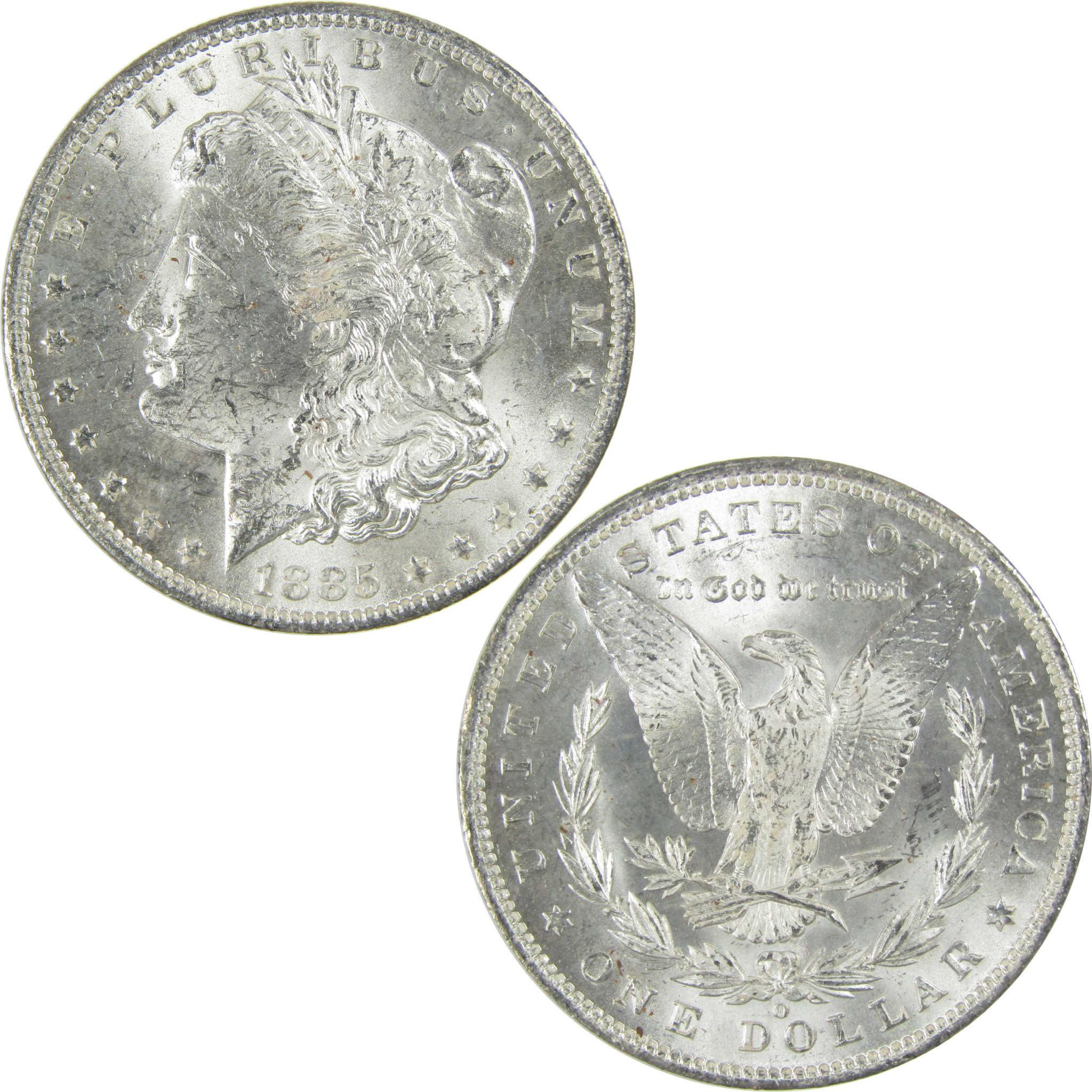 1885 O Morgan Silver Dollar Uncirculated Mint State $1 Coin SKU:I27475 - Morgan coin - Morgan silver dollar - Morgan silver dollar for sale - Profile Coins & Collectibles