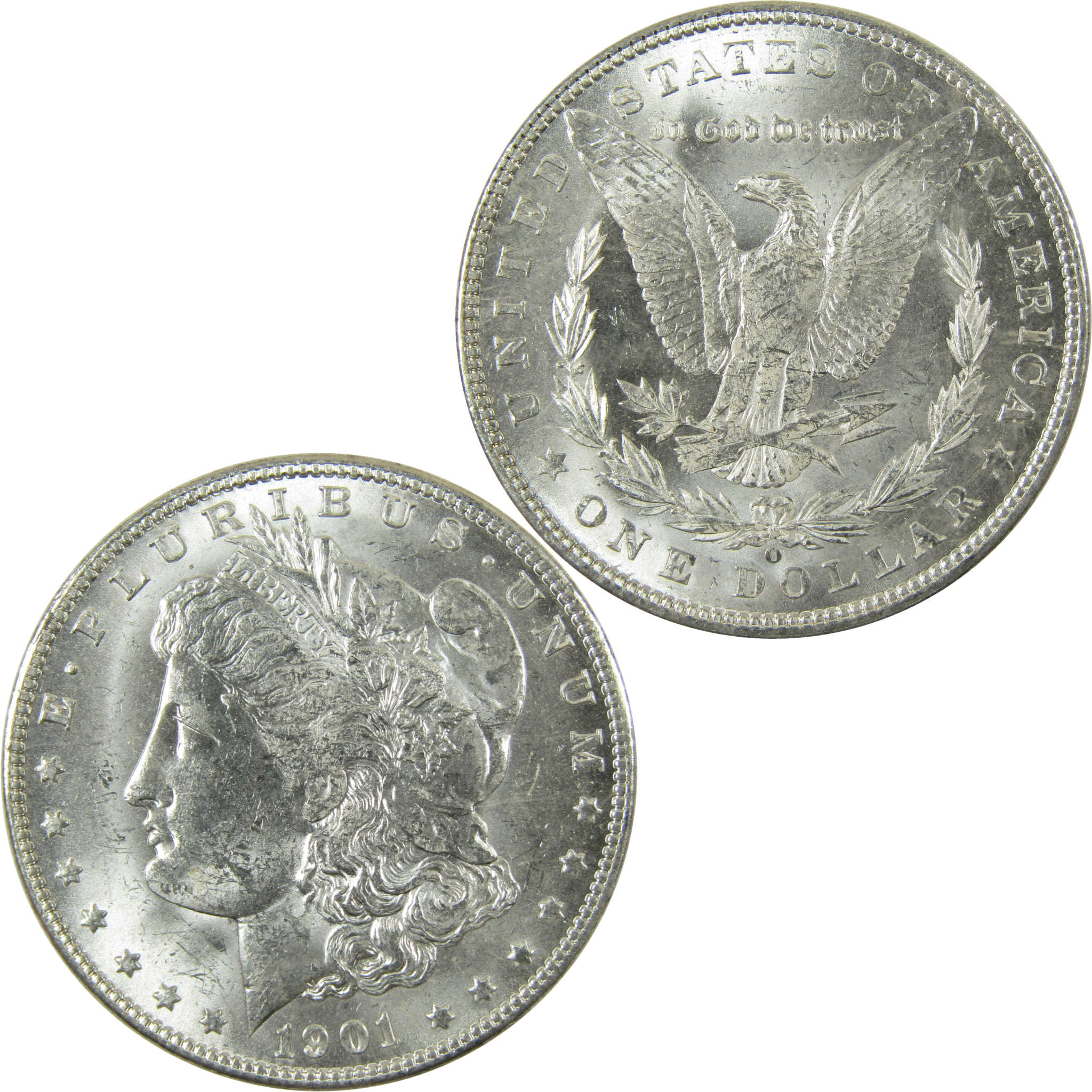 1901 O Morgan Silver Dollar CH AU Choice About Uncirculated SKU:I28378