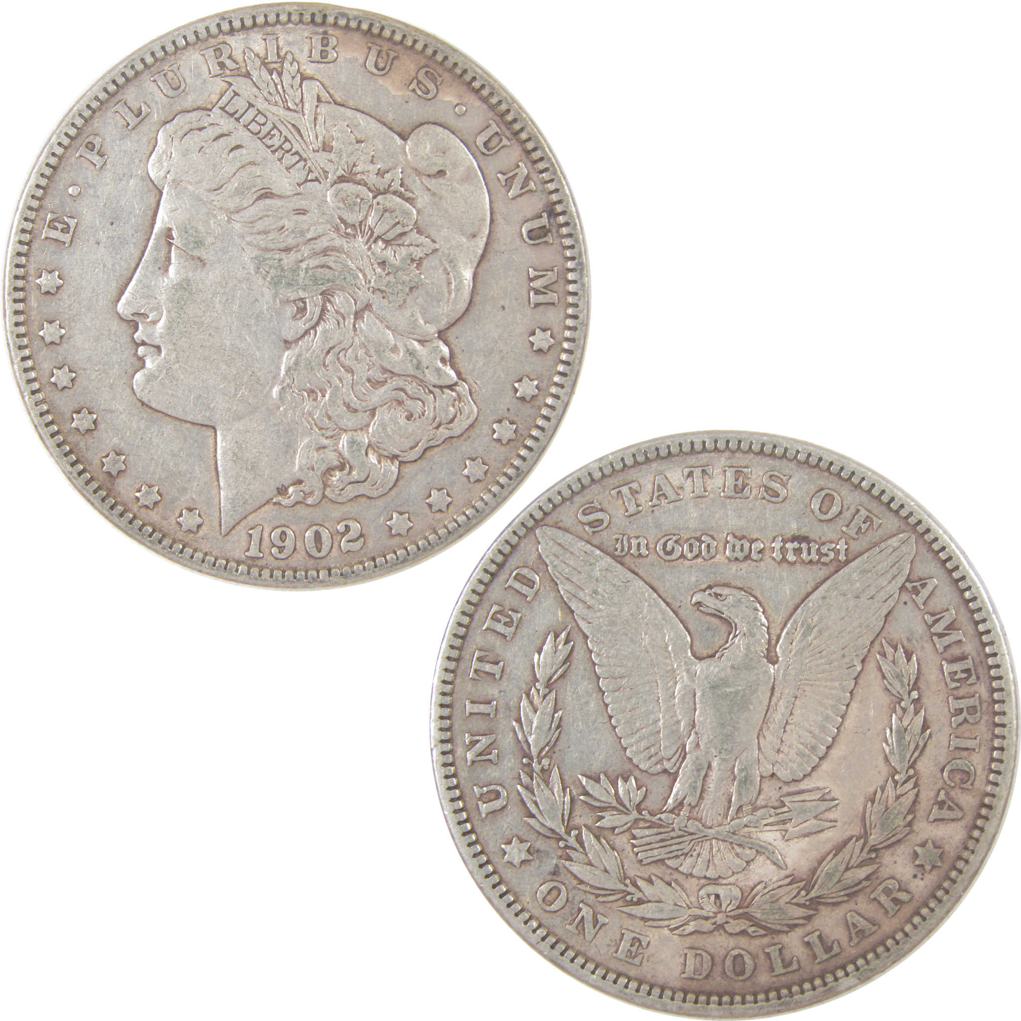 1902 Morgan Dollar XF EF Extremely Fine Silver $1 Coin SKU:I18722 - Morgan coin - Morgan silver dollar - Morgan silver dollar for sale - Profile Coins & Collectibles