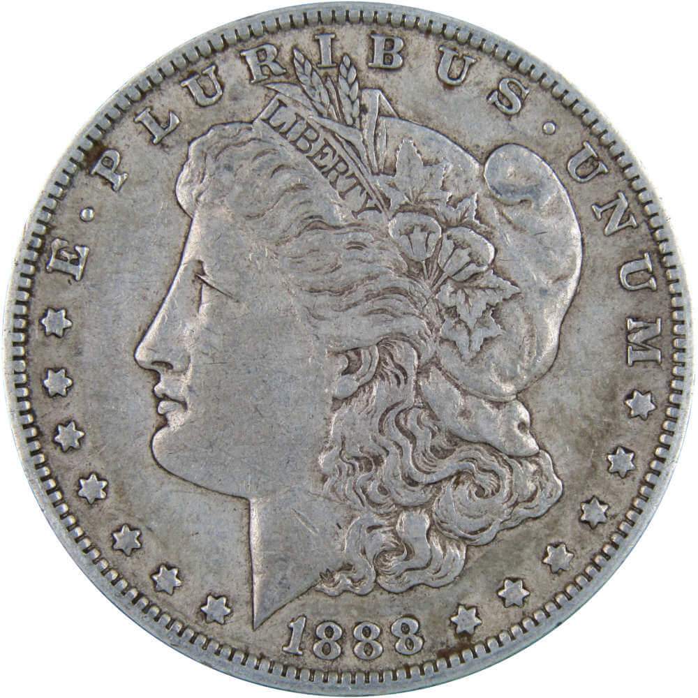 1888 O Morgan Silver Dollar VF Very Fine $1 Coin Collectible - Morgan coin - Morgan silver dollar - Morgan silver dollar for sale - Profile Coins & Collectibles