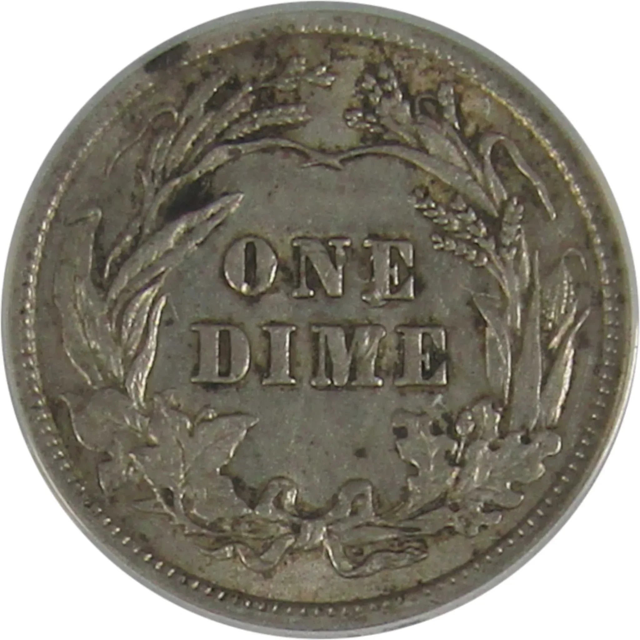 1912 Barber Dime AU 53 ANACS Silver 10c Coin SKU:I23026