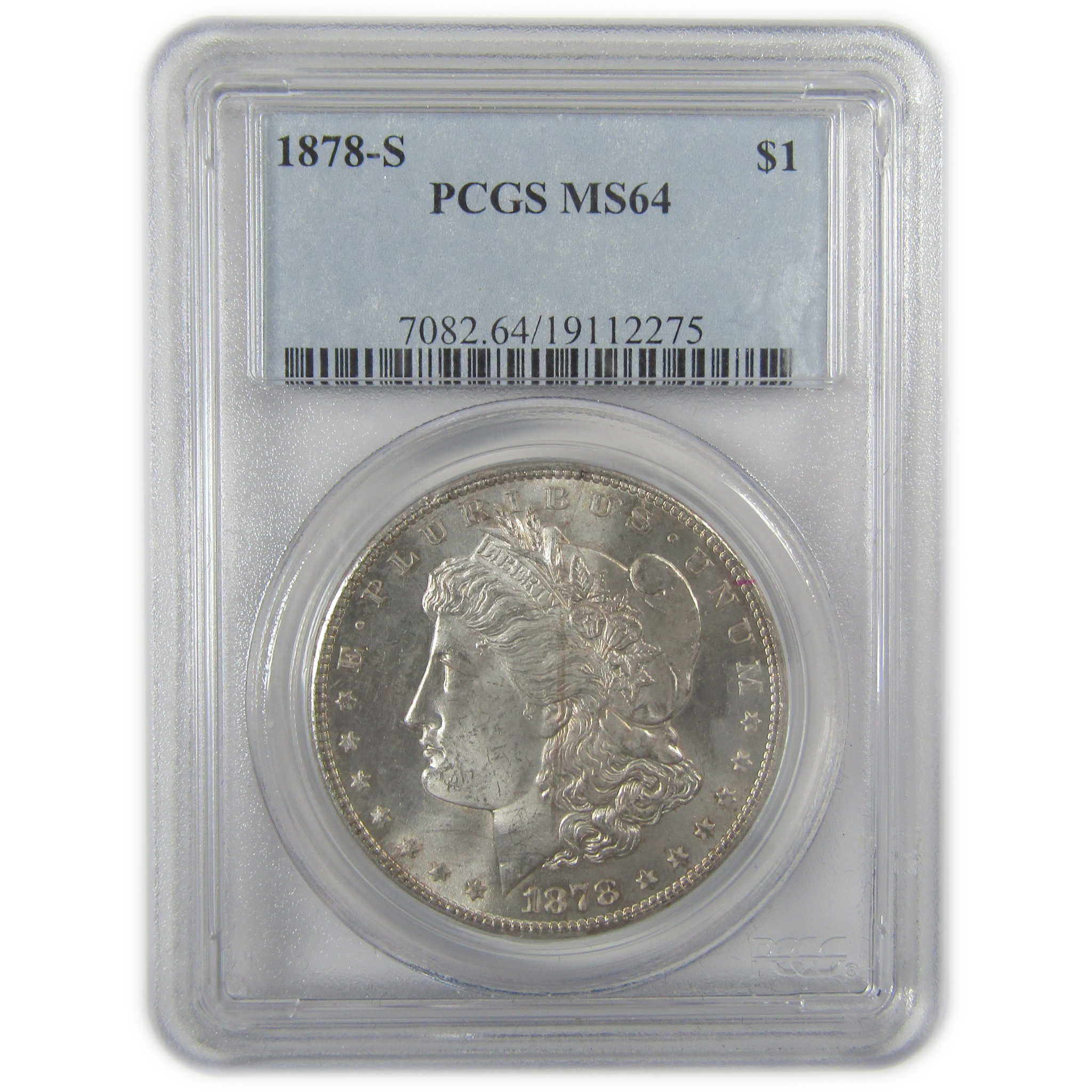 1878 S Morgan Dollar MS 64 PCGS Silver Uncirculated SKU:CPC0600 - Morgan coin - Morgan silver dollar - Morgan silver dollar for sale - Profile Coins & Collectibles