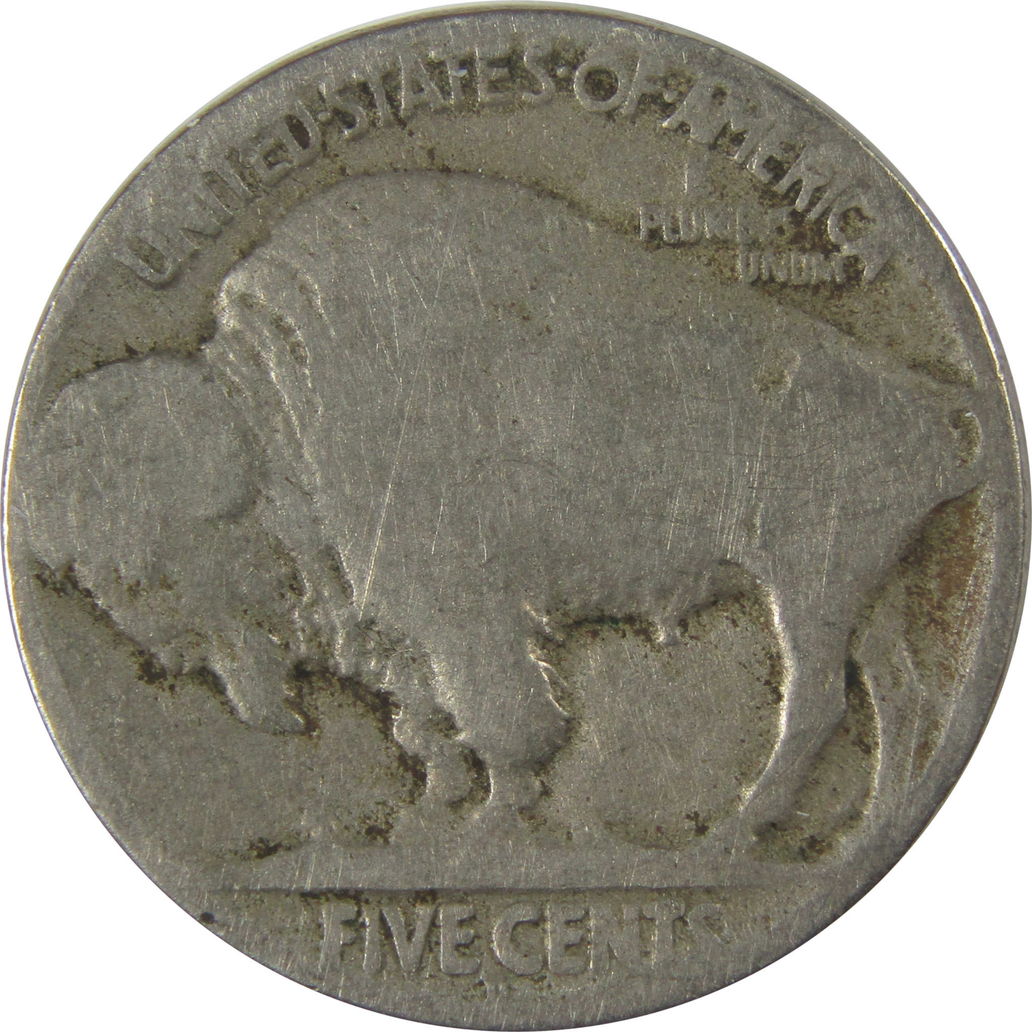 1918 D Indian Head Buffalo Nickel G Good 5c Coin SKU:I22748