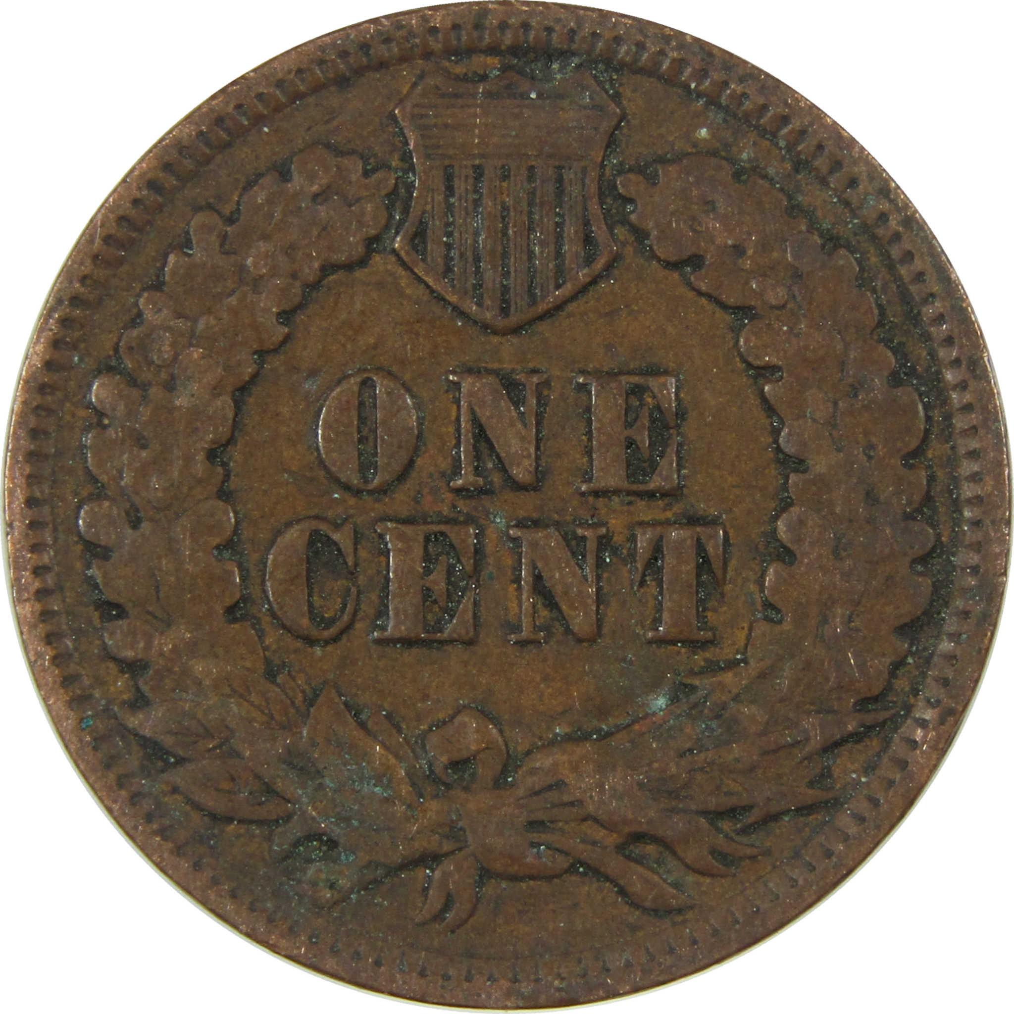 1902 Indian Head Cent F Fine Penny 1c Coin SKU:I27058