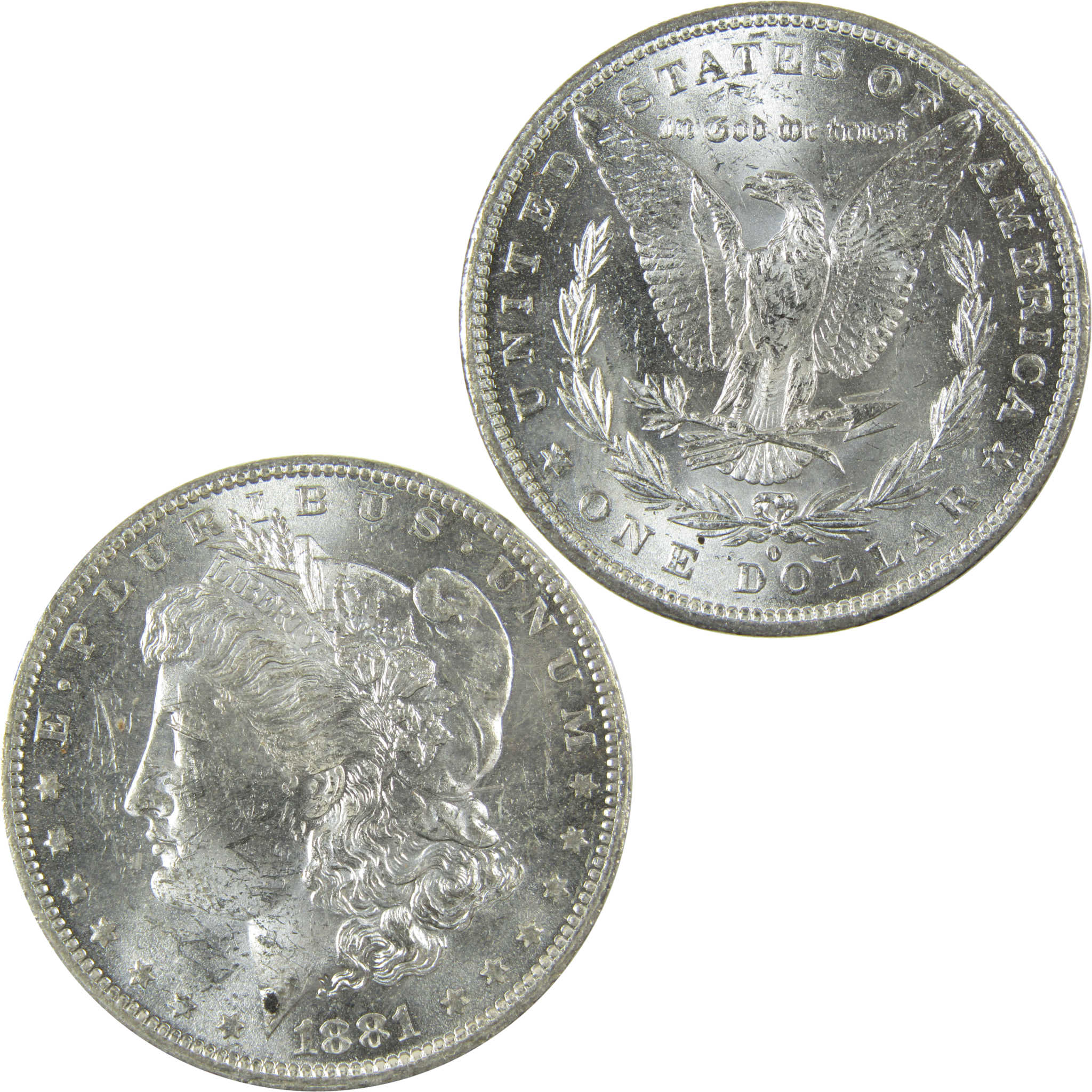 1881 O Morgan Silver Dollar Uncirculated Mint State $1 Coin SKU:I27717