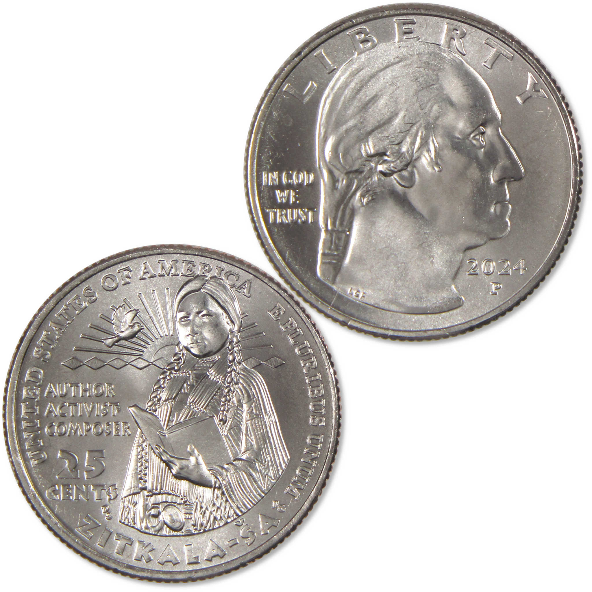 2024 P Zitkala-Sa American Women Quarter Uncirculated Clad 25c Coin