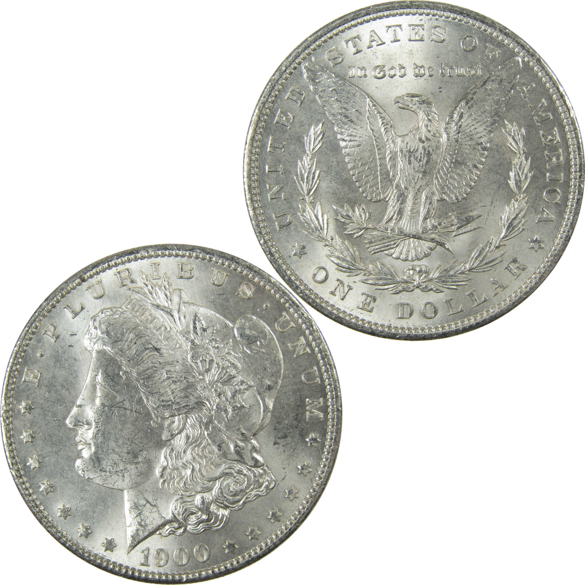 1900 Morgan Silver Dollar Uncirculated Mint State $1 Coin SKU:I27751