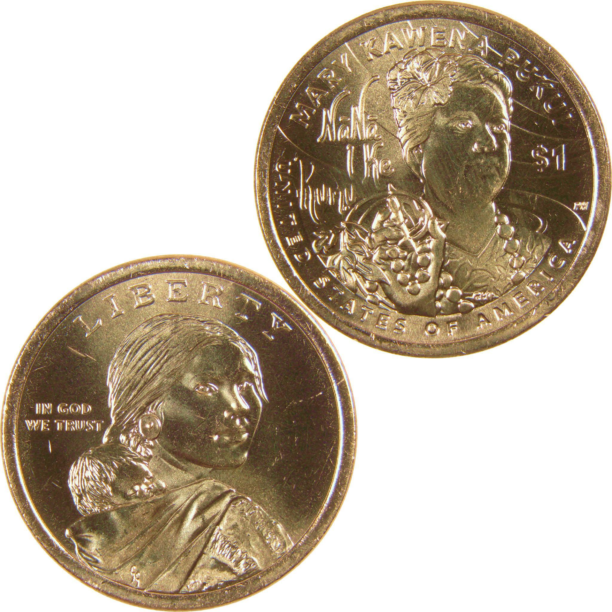 2025 D Mary Kawena Pukui Native American Dollar Uncirculated $1 Coin