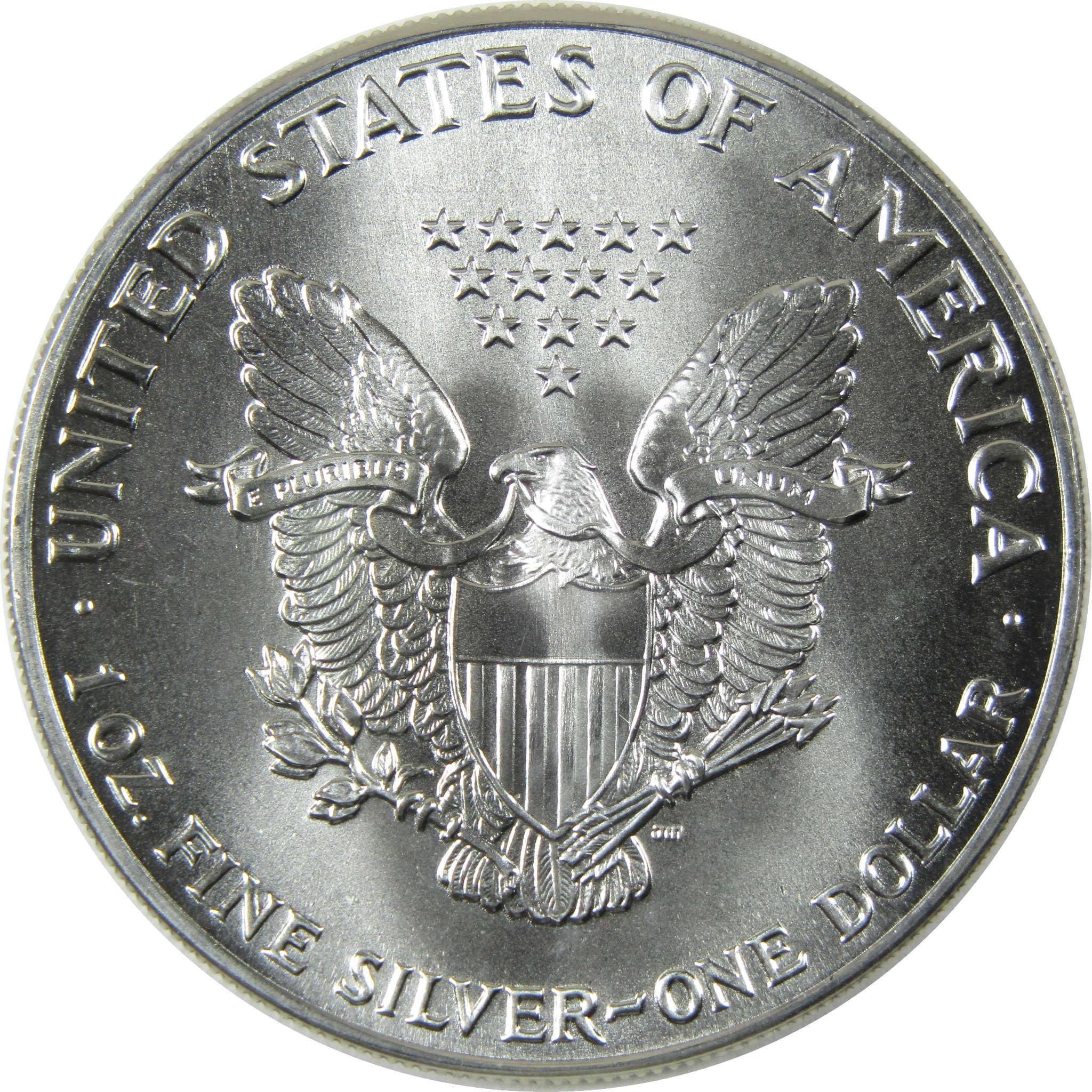 1986 American Silver Eagle Uncirculated Mint State $1 Coin Collectible