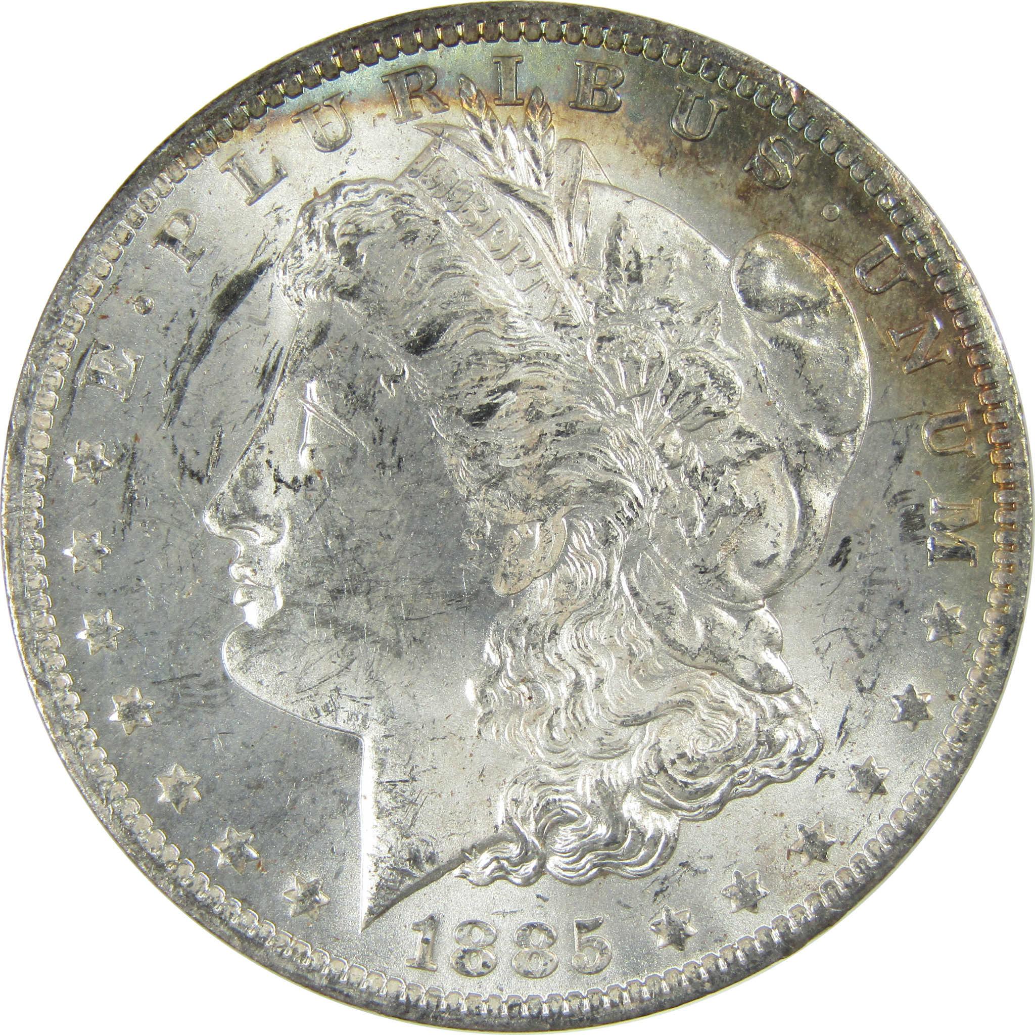 1885 O Morgan Silver Dollar Uncirculated Mint State $1 Coin SKU:I27471 - Morgan coin - Morgan silver dollar - Morgan silver dollar for sale - Profile Coins & Collectibles
