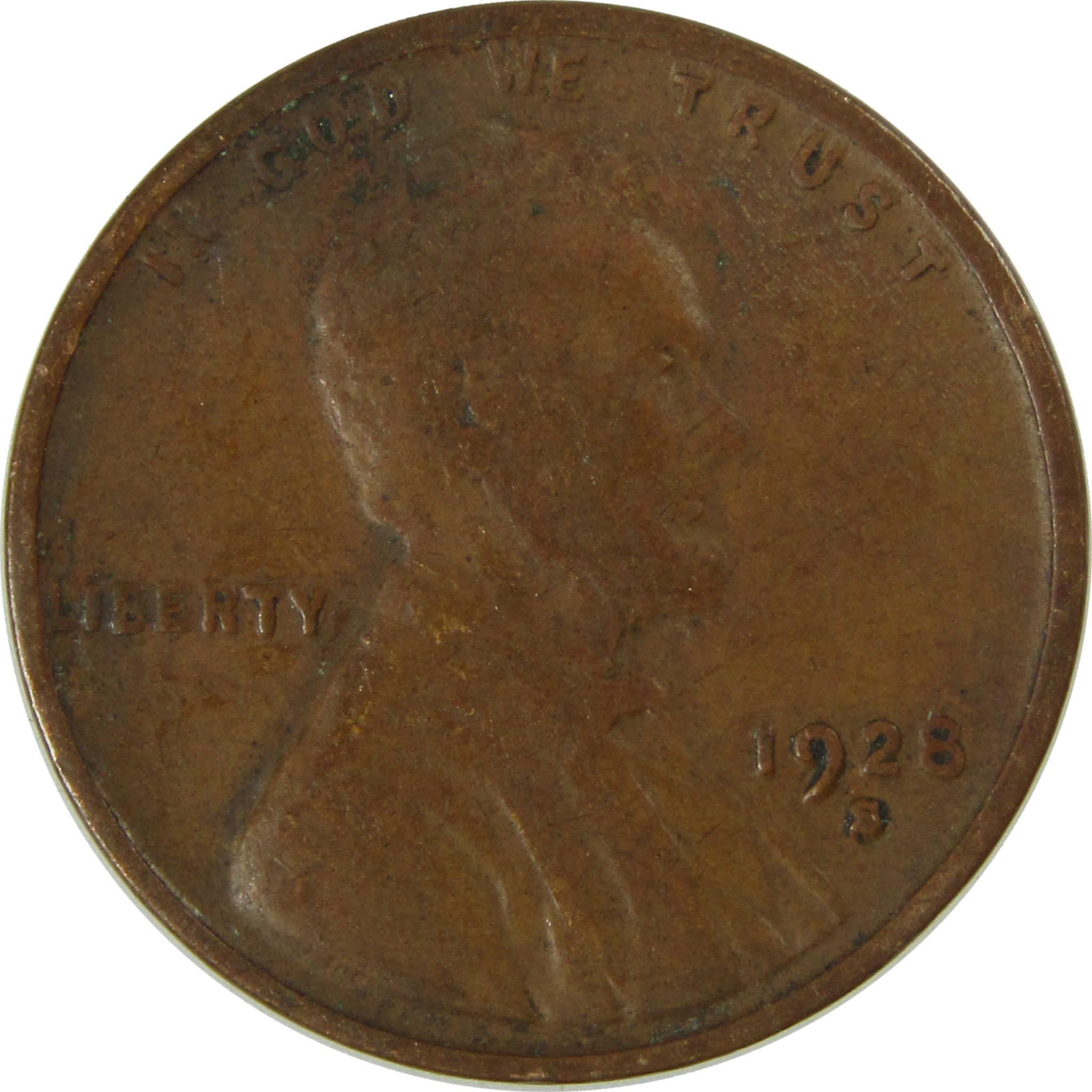 1928 S Lincoln Wheat Cent VG Very Good Penny 1c Coin SKU:I26684