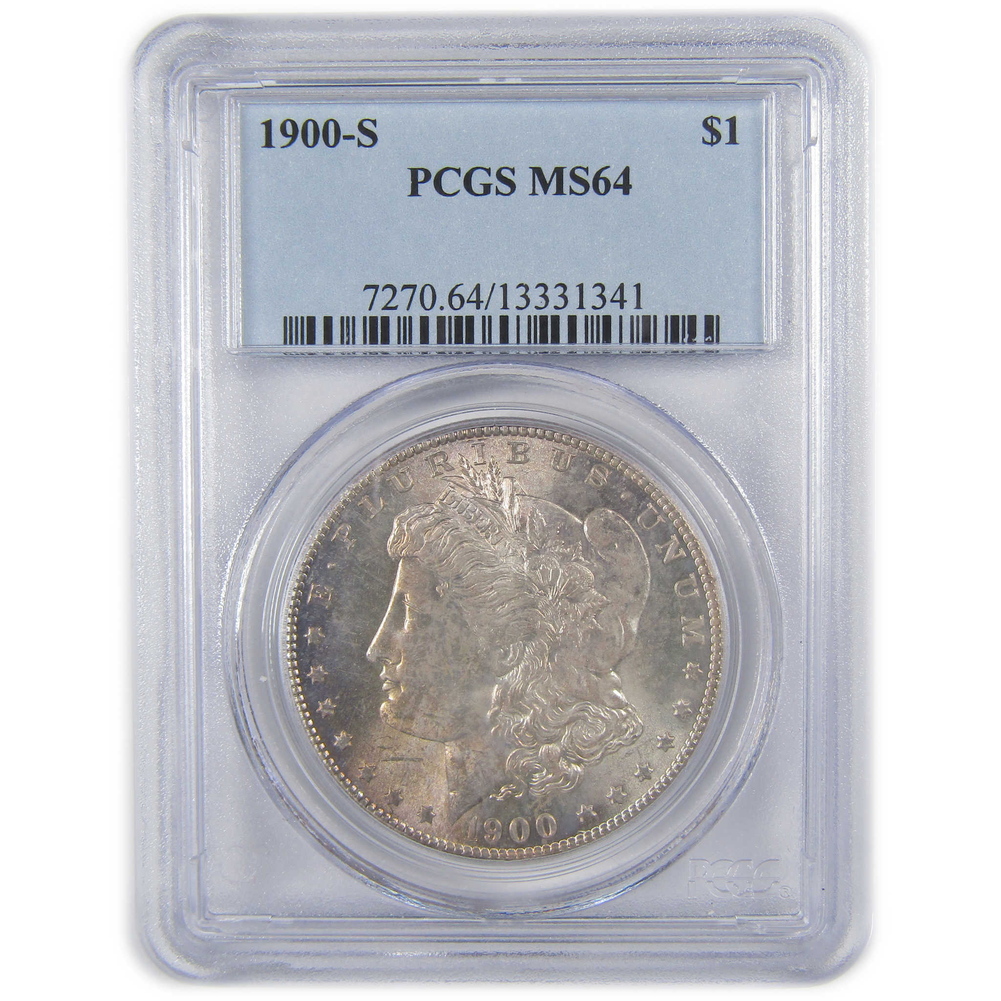 1900 S Morgan Dollar MS 64 PCGS Silver Uncirculated Toned SKU:I23799