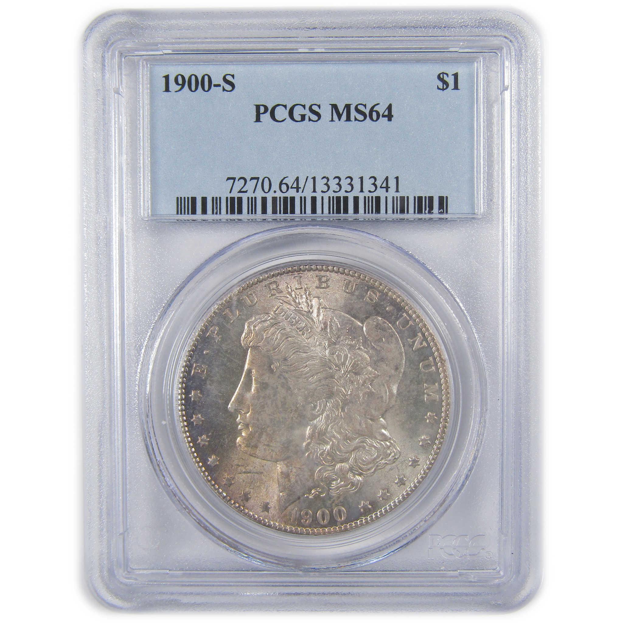1900 S Morgan Dollar MS 64 PCGS Silver Uncirculated Toned SKU:I23799
