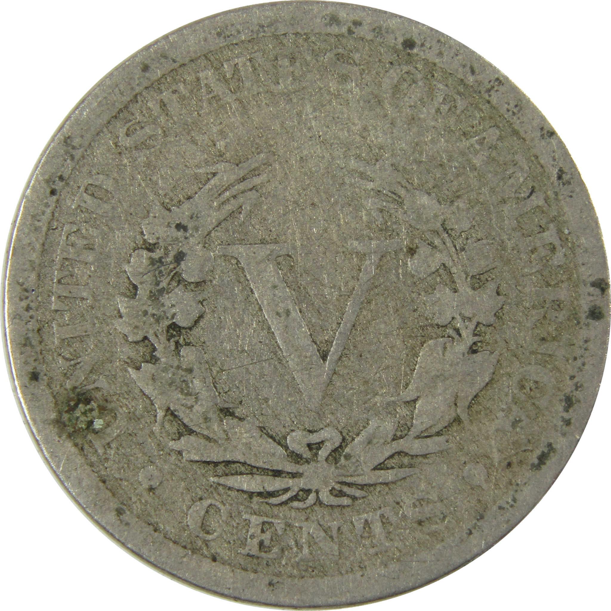 1889 Liberty Head V Nickel AG About Good 5c Coin SKU:I27225
