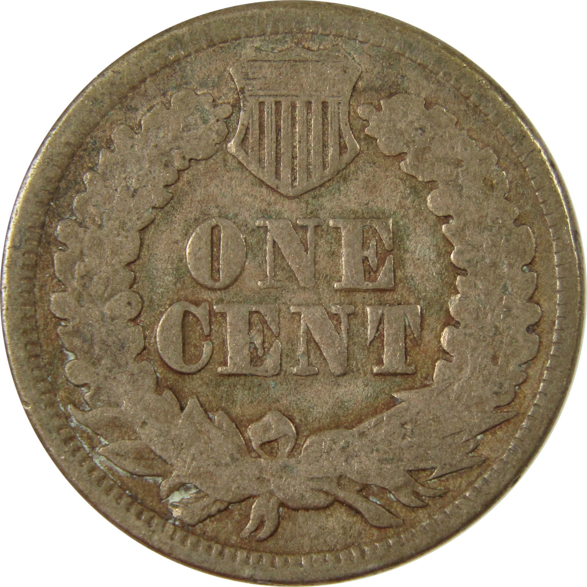 1864 Indian Head Copper-Nickel Cent G Good Details Penny SKU:CP1223