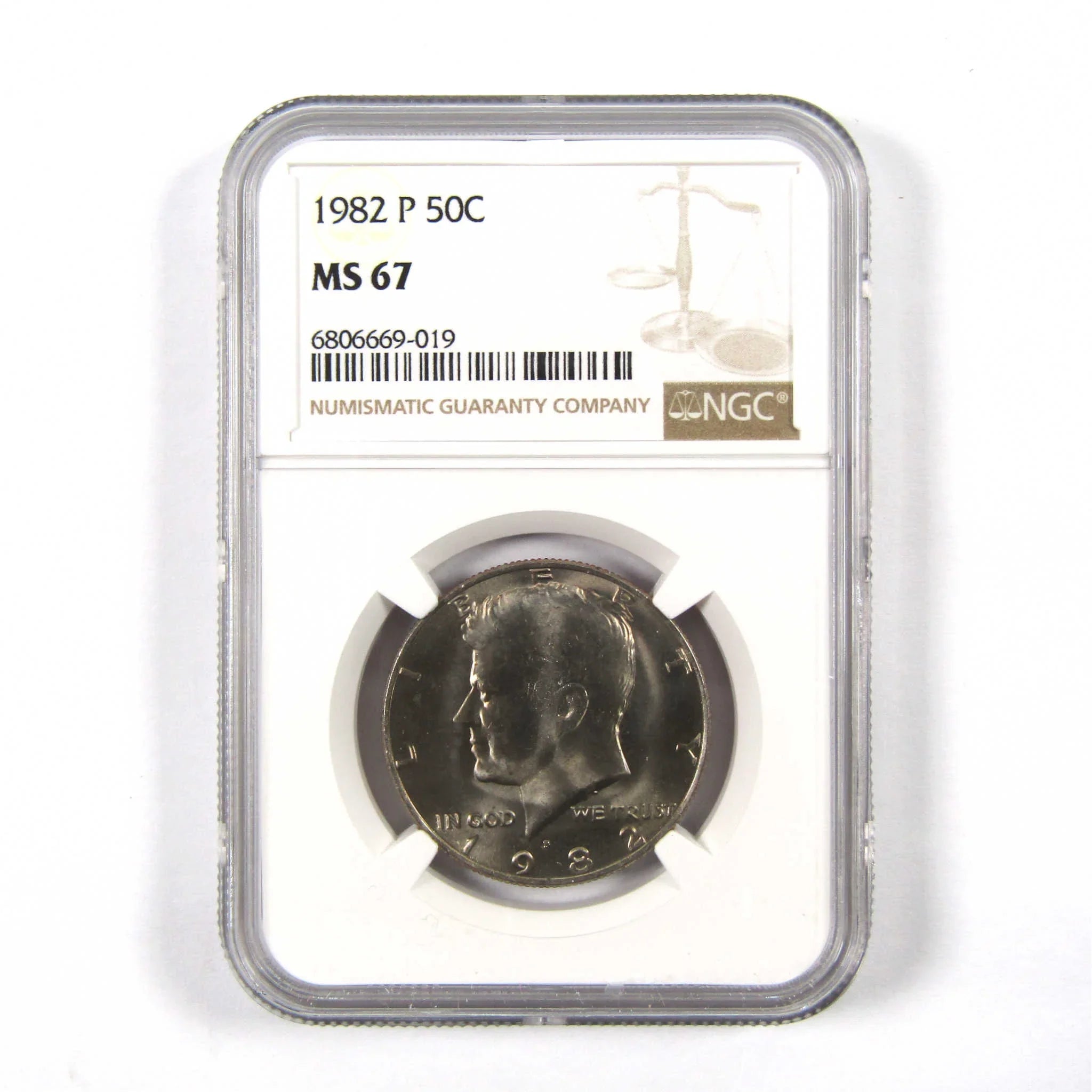 1982 P Kennedy Half Dollar MS 67 NGC Clad 50c Uncirculated SKU:I9757