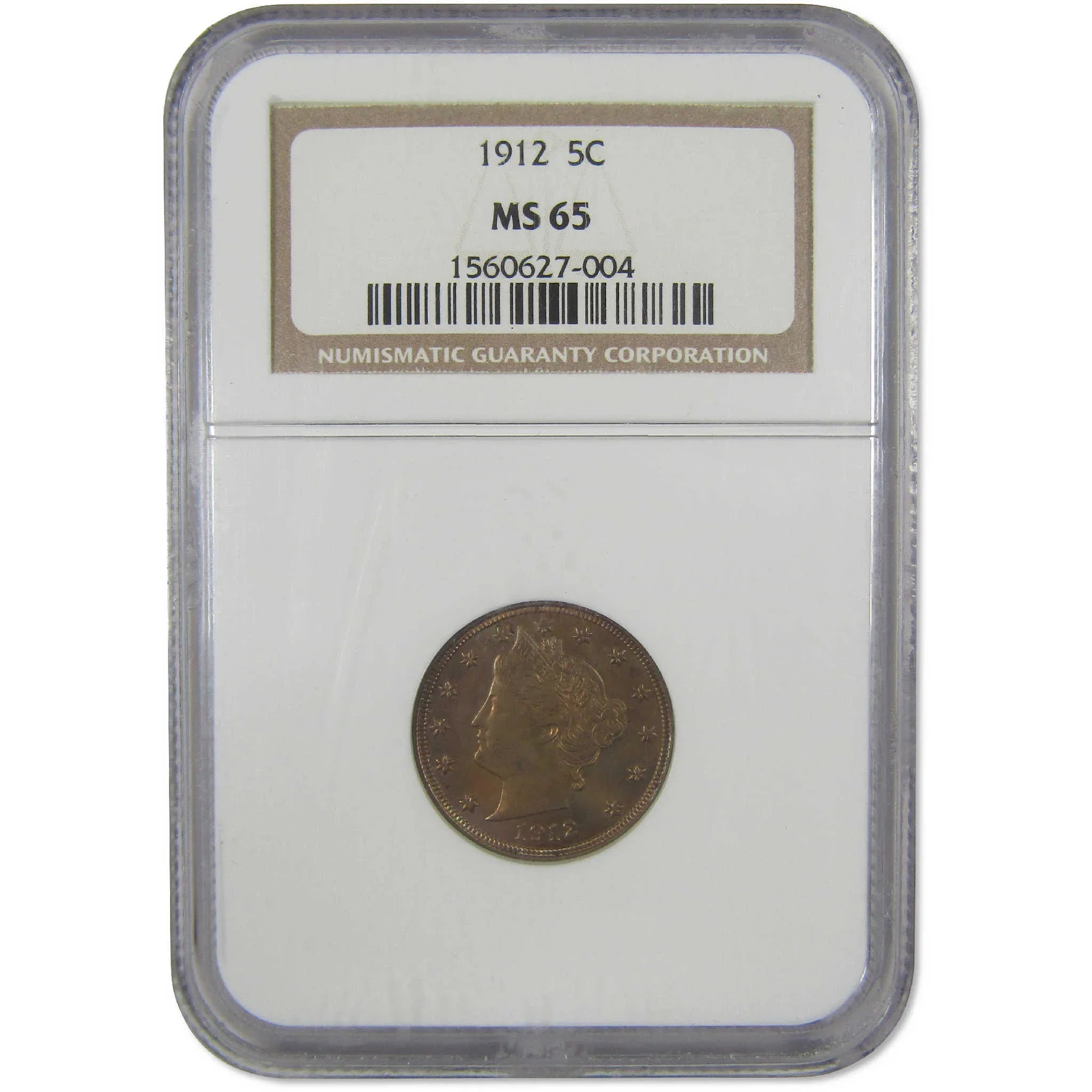 1912 Liberty Head V Nickel MS 65 NGC Uncirculated 5c Coin