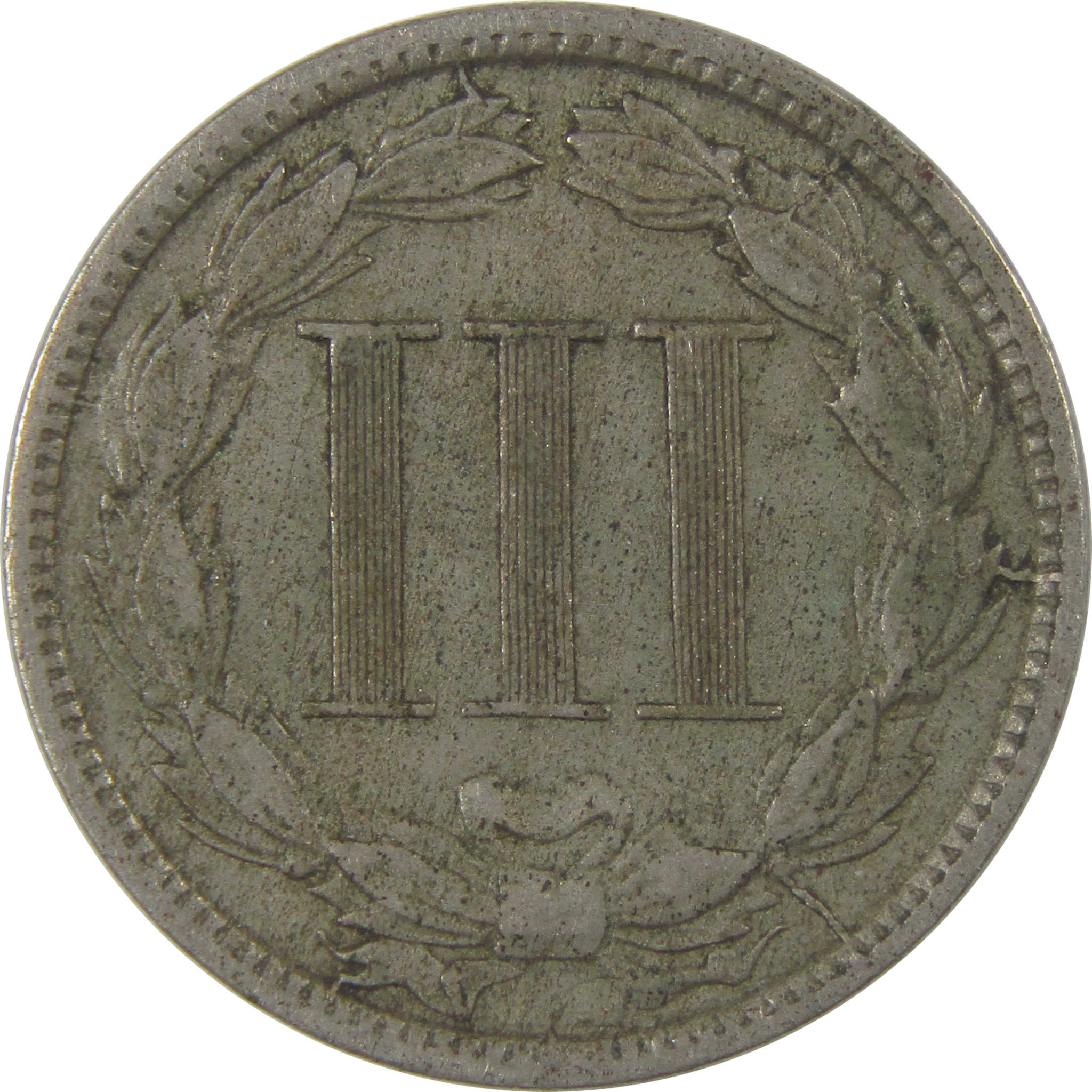 1881 Nickel Three Cent Piece F Fine 3c Coin SKU:I23829