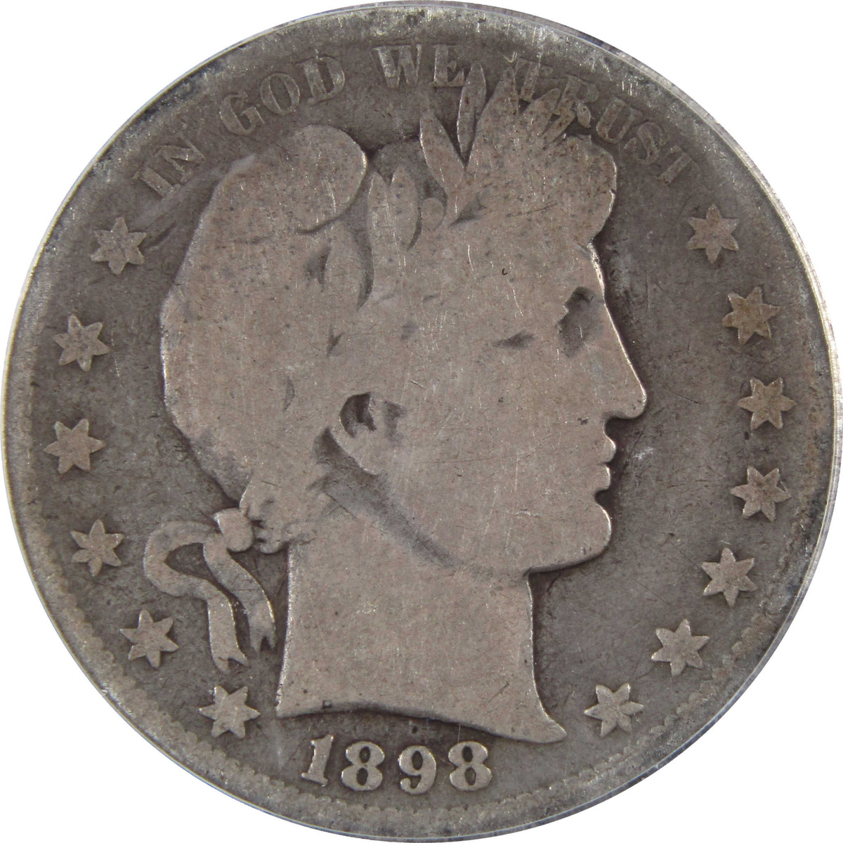 1898 S Barber Silver Half Dollar G 4 ICG 50c Coin SKU:I29077