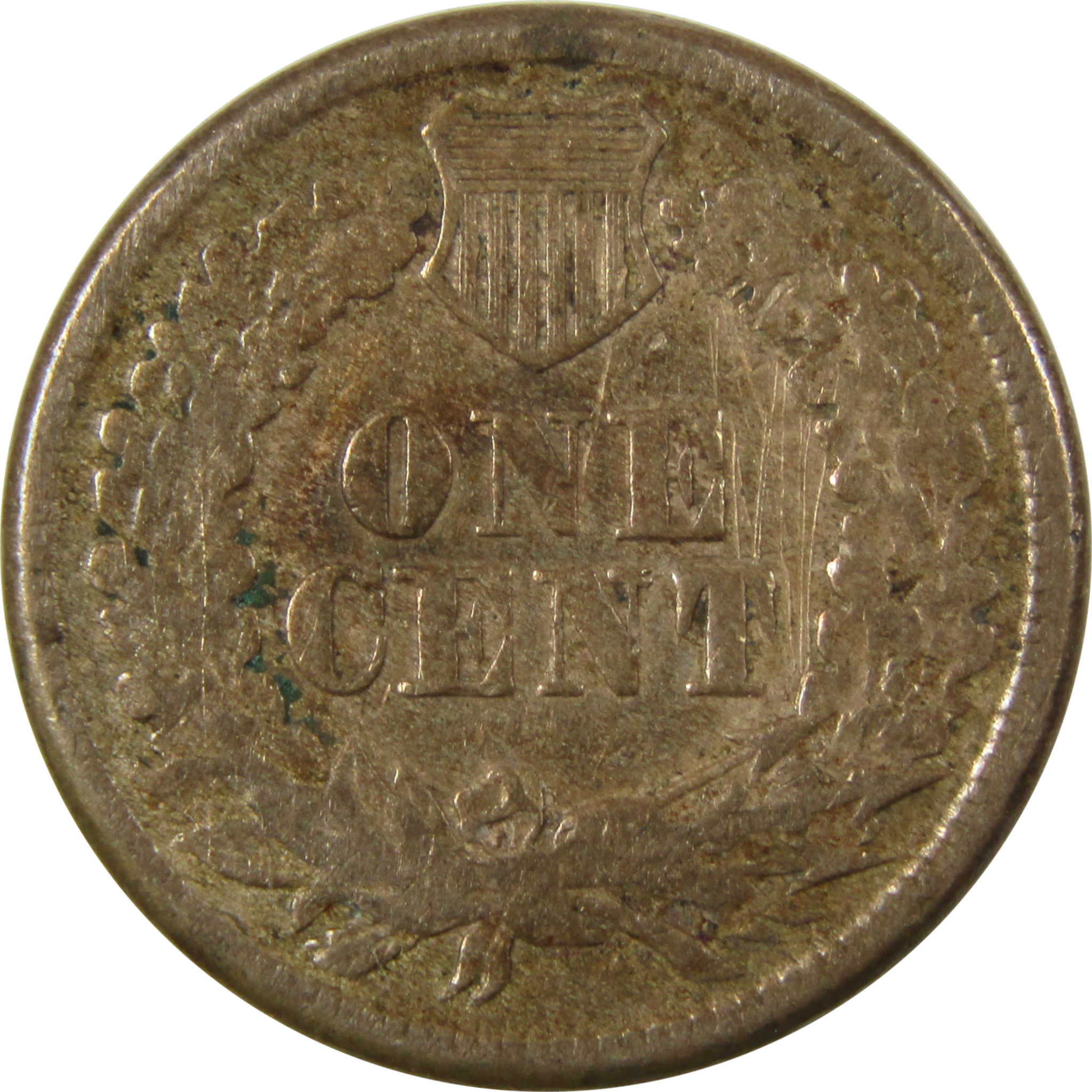 1860 Pointed Bust Indian Head Cent F Fine Details Penny SKU:CP1190