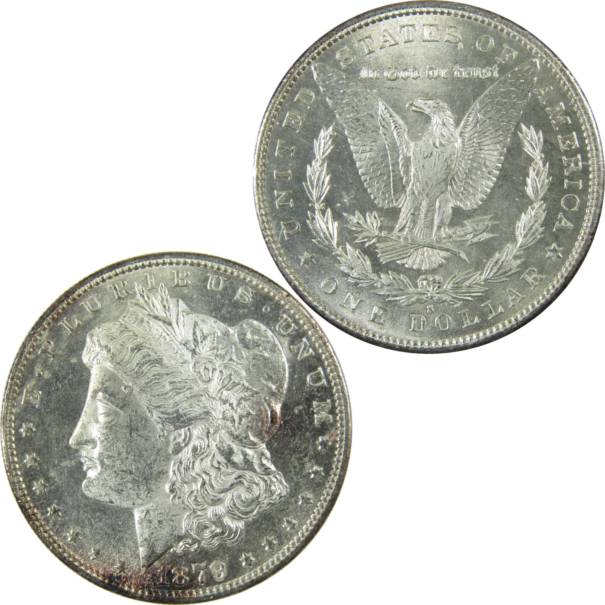 1879 S Rev 79 Morgan Silver Dollar Uncirculated Mint State SKU:I27514
