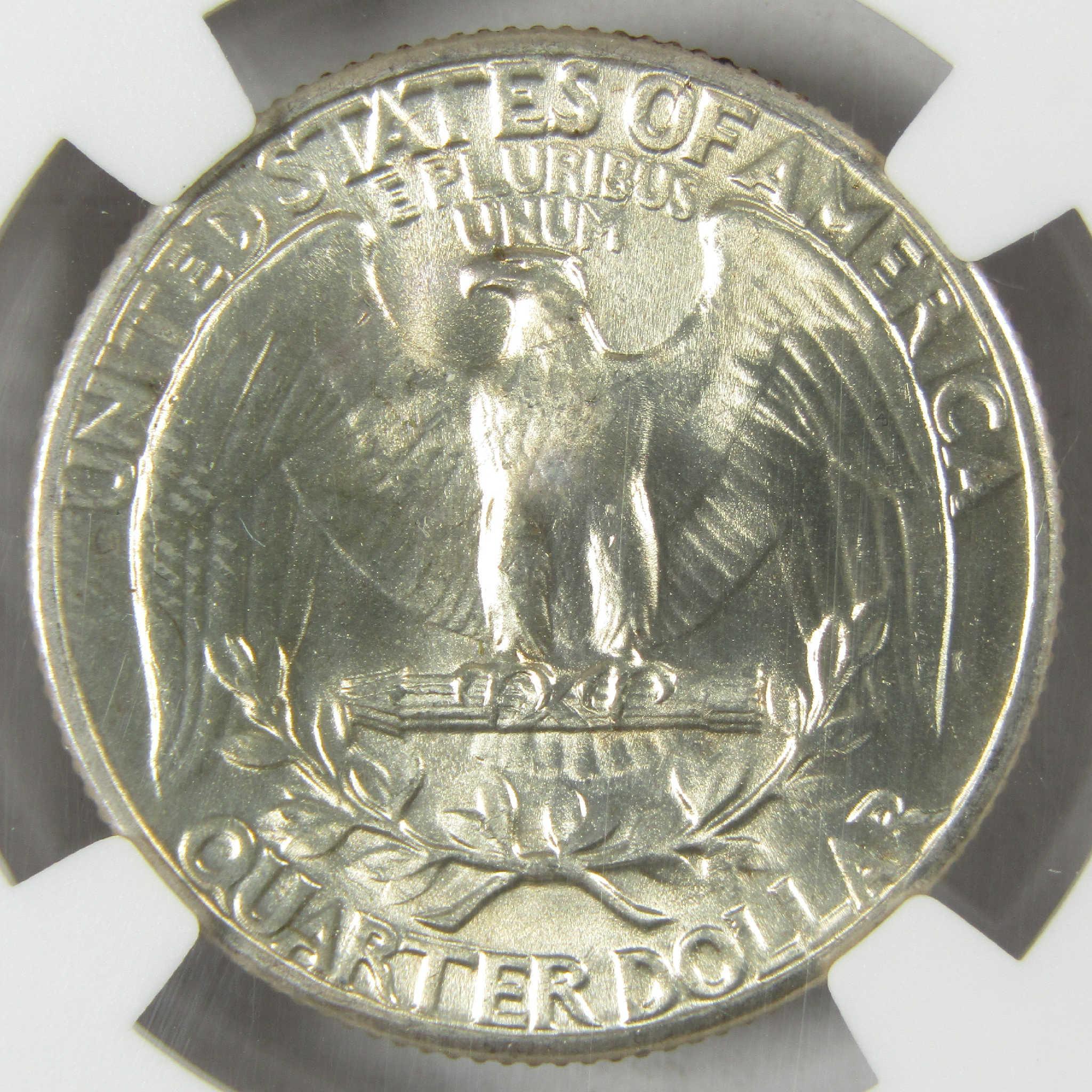 1939 Washington Silver Quarter MS 64 NGC Uncirculated 25c Coin