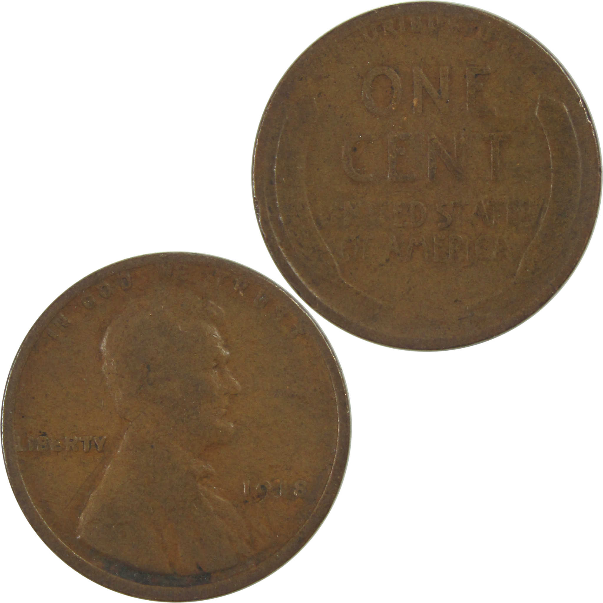 1918 Lincoln Wheat Cent G Good Penny 1c Coin