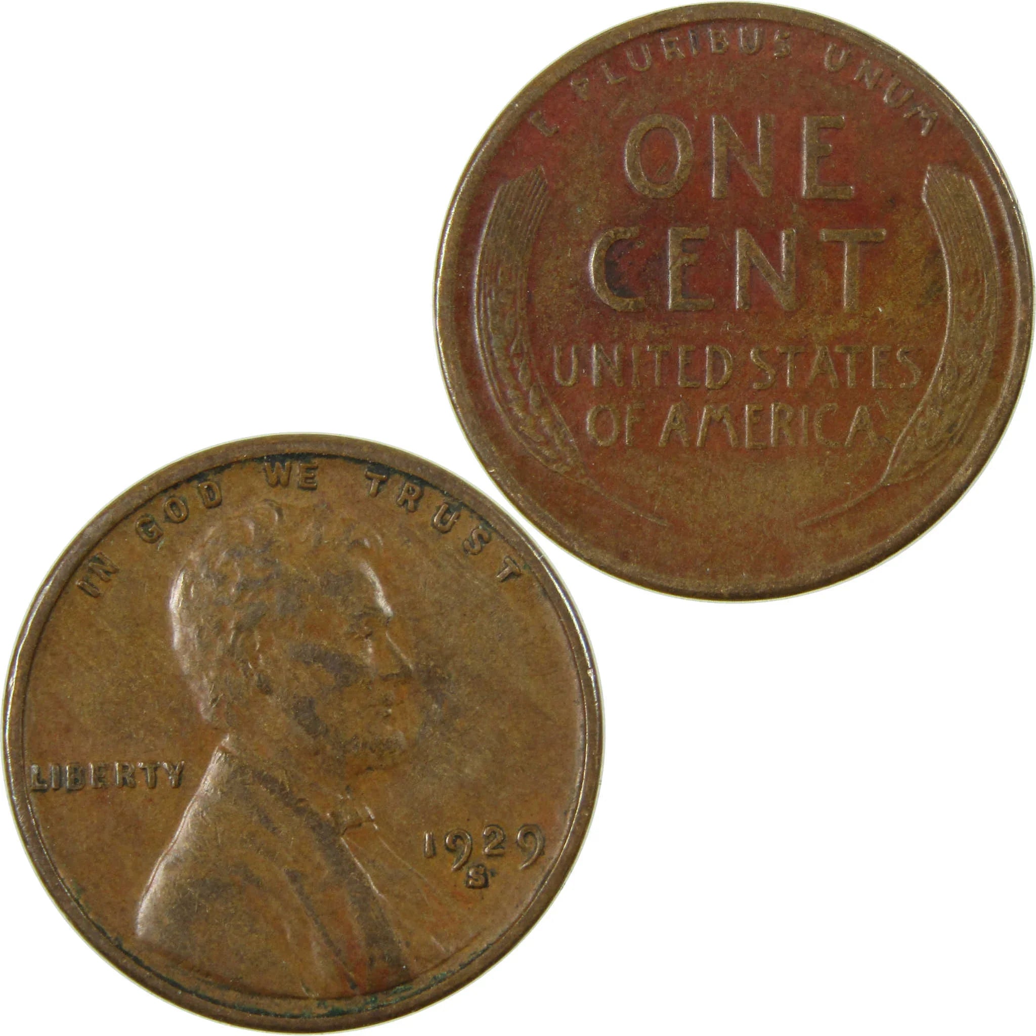 1929 S Lincoln Wheat Cent XF EF Extremely Fine Penny SKU:I26865