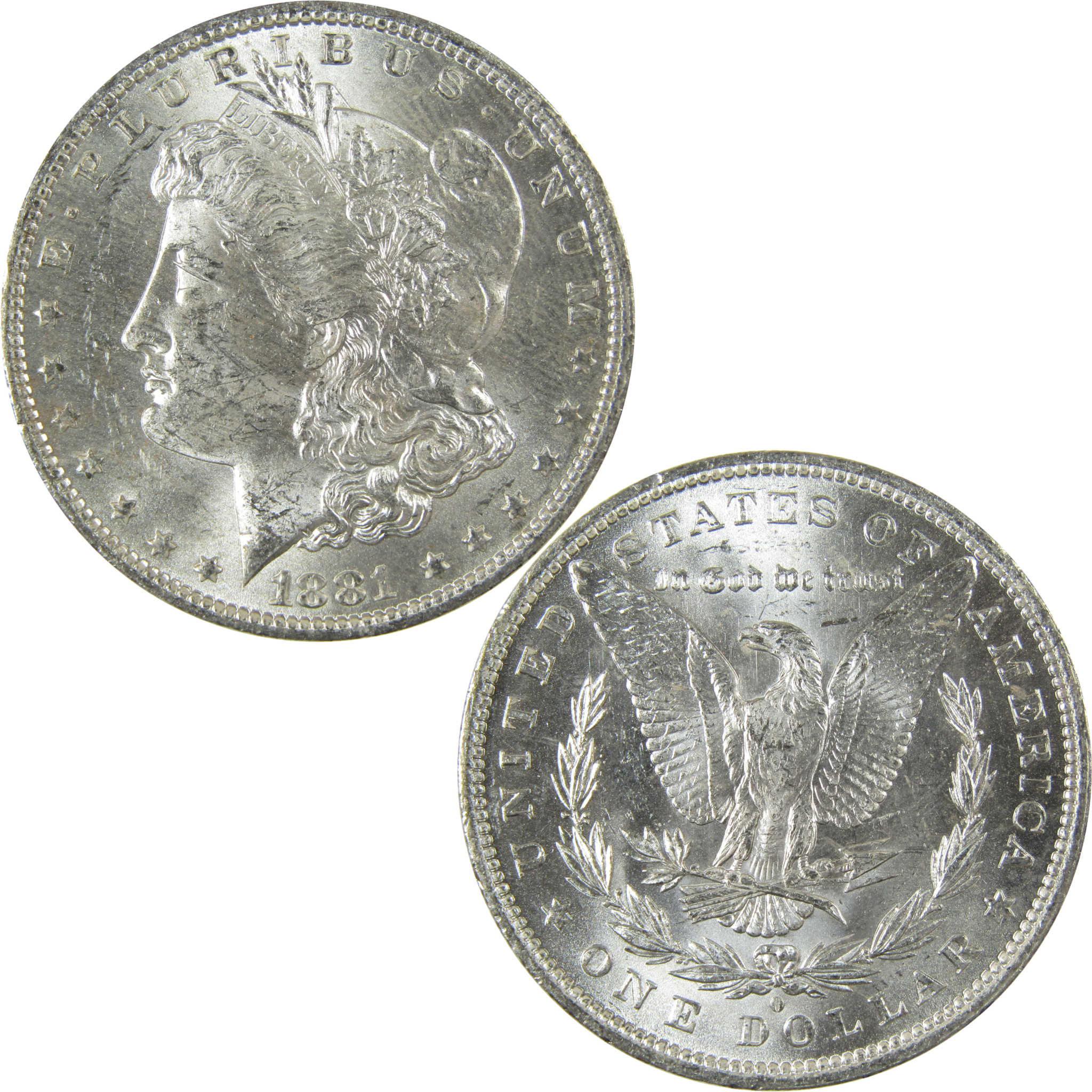 1881 O Morgan Silver Dollar Uncirculated Mint State $1 Coin SKU:I27711