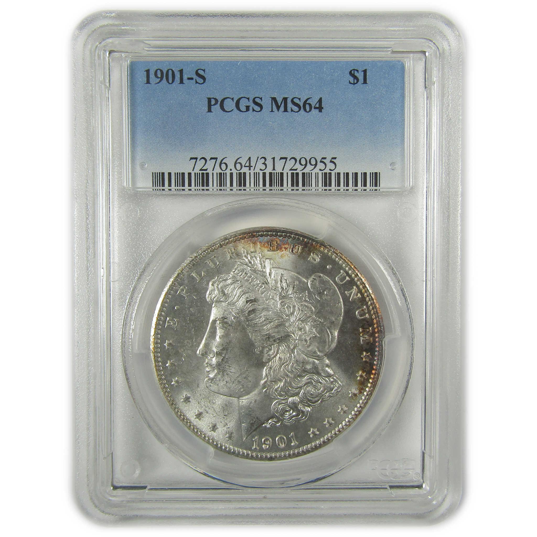 1901 S Morgan Dollar MS 64 PCGS Silver Uncirculated $1 Coin SKU:I19885 - Morgan coin - Morgan silver dollar - Morgan silver dollar for sale - Profile Coins & Collectibles