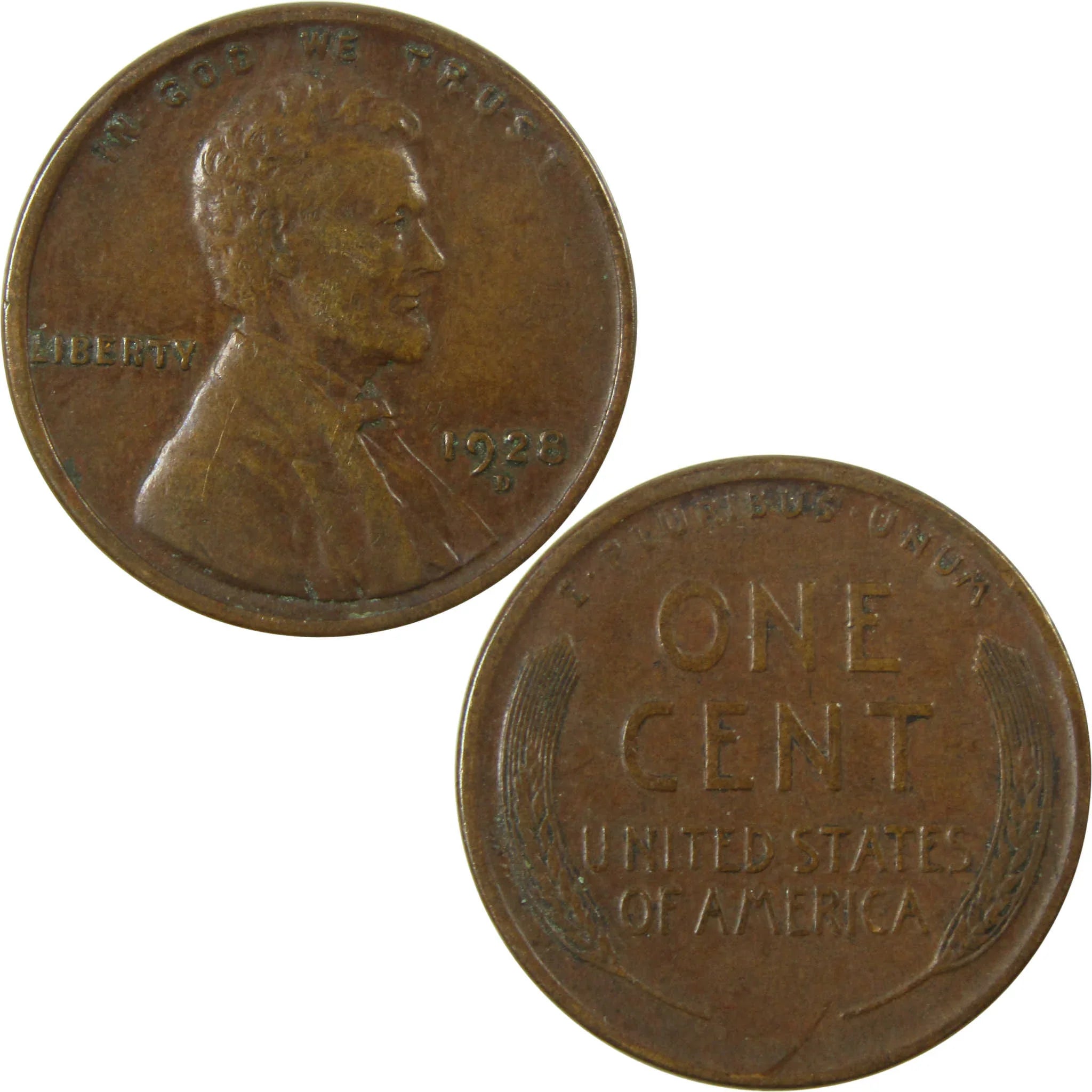 1928 D Lincoln Wheat Cent G Good Penny 1c Coin Collectible SKU:I26694