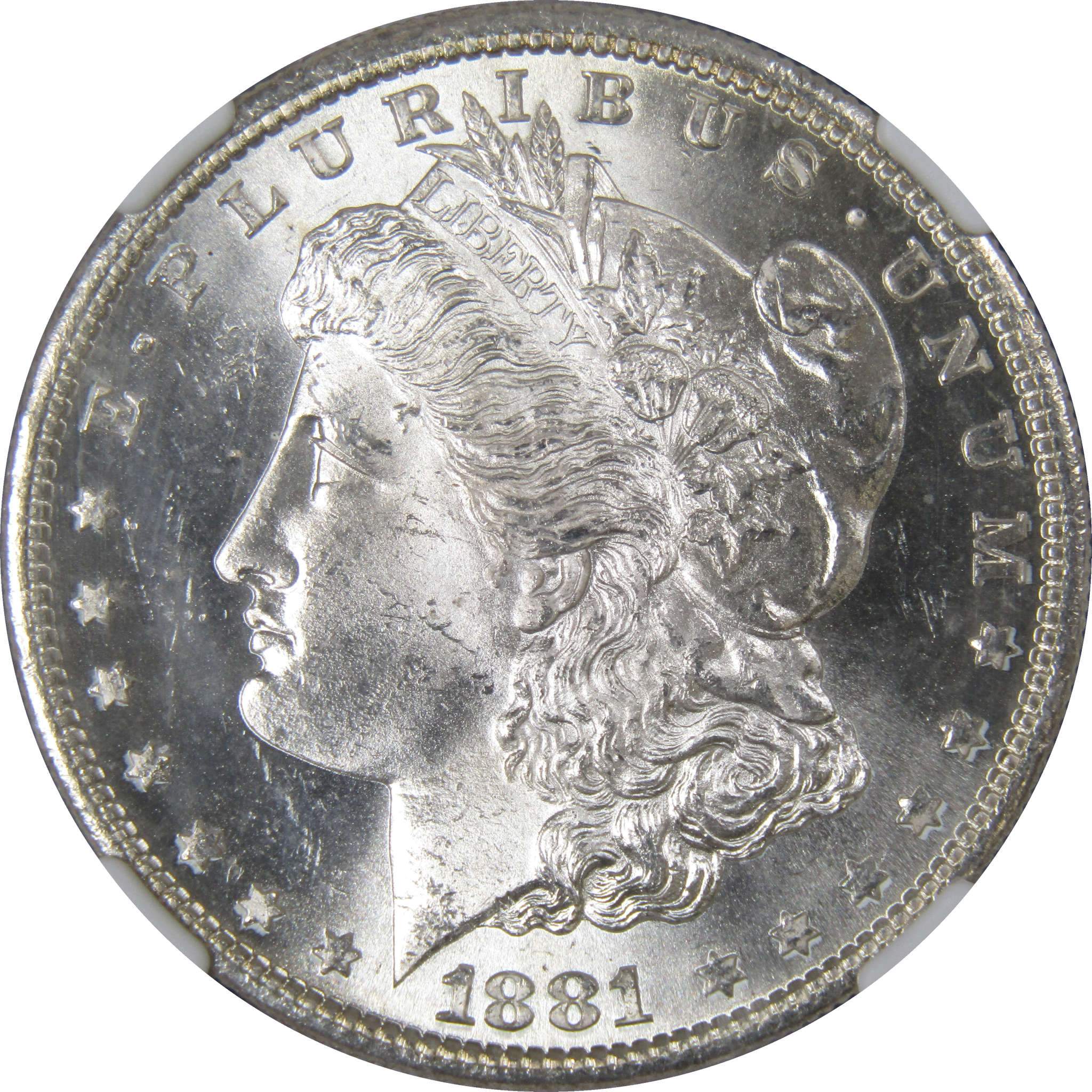 1881 S Morgan Dollar MS 64 NGC Silver Uncirculated $1 Coin - Morgan coin - Morgan silver dollar - Morgan silver dollar for sale - Profile Coins & Collectibles