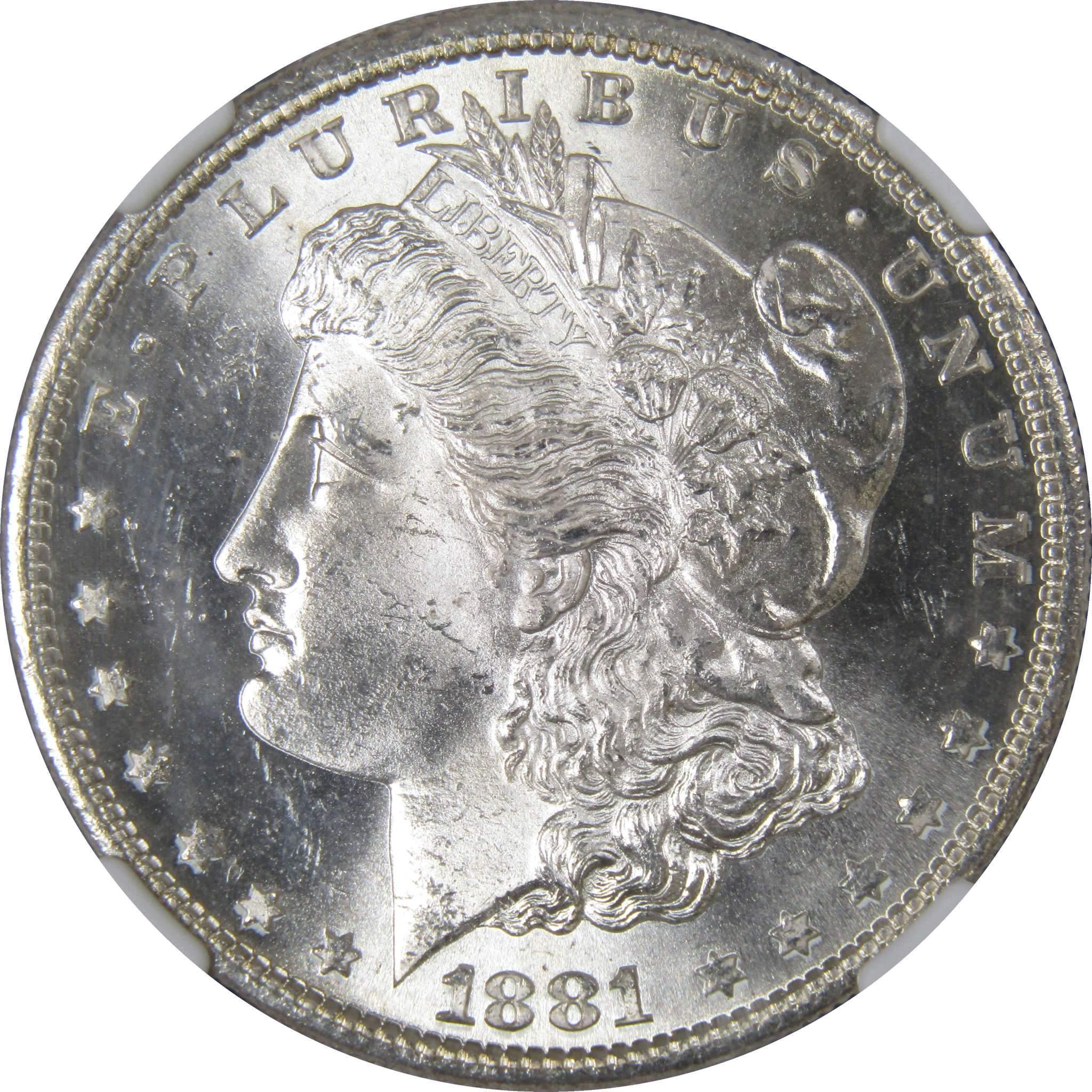 1881 S Morgan Dollar MS 64 NGC Silver Uncirculated $1 Coin