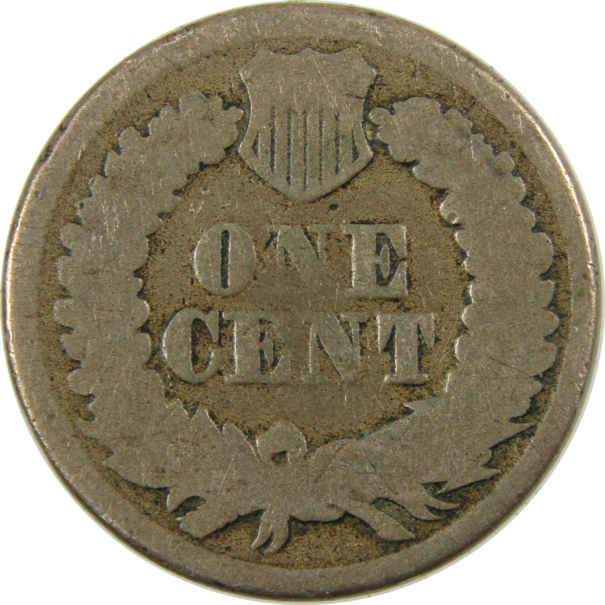 1864 Indian Head Copper-Nickel Cent AG About Good Penny SKU:CP1116