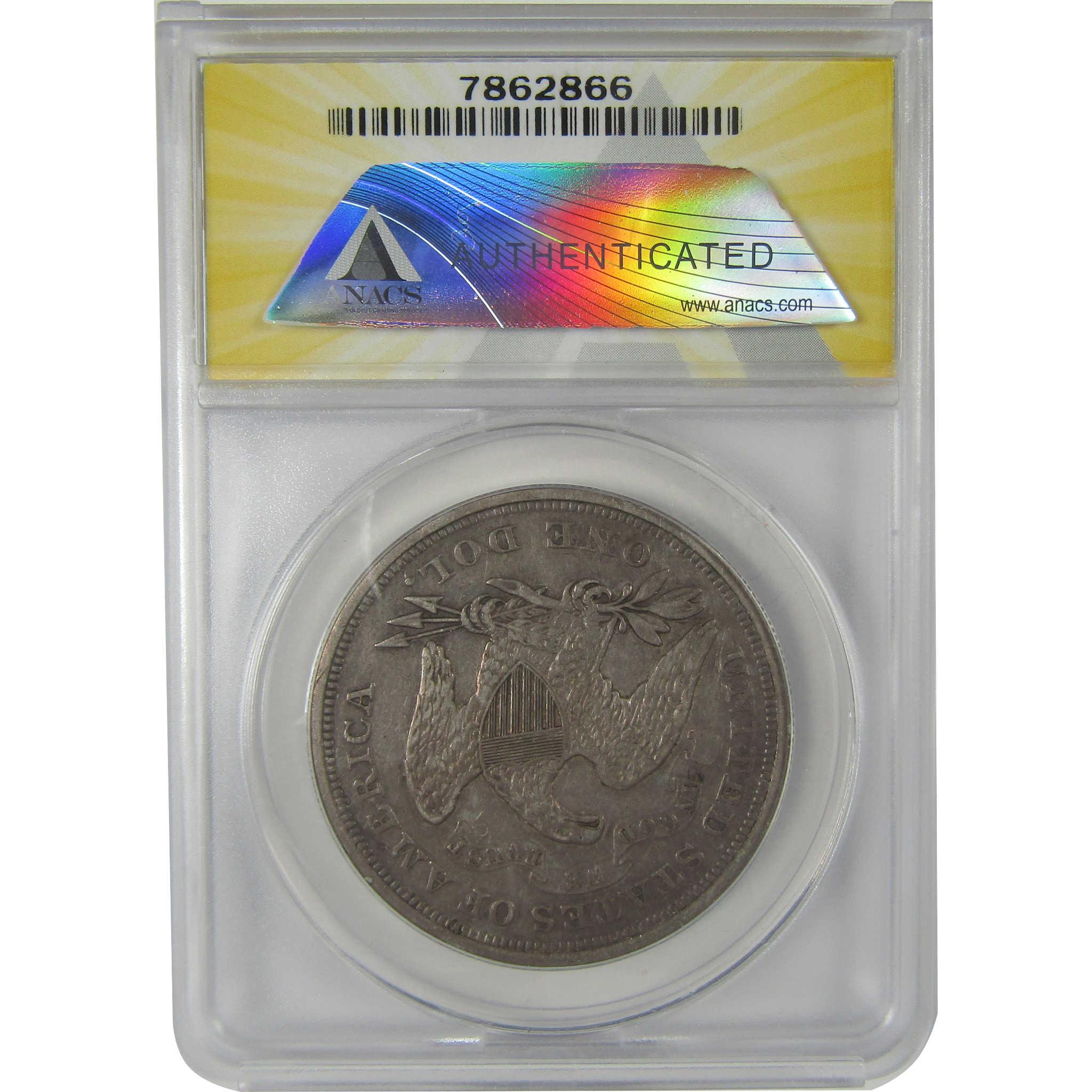 1868 Seated Liberty Dollar AU 50 Details ANACS Silver SKU:I22972