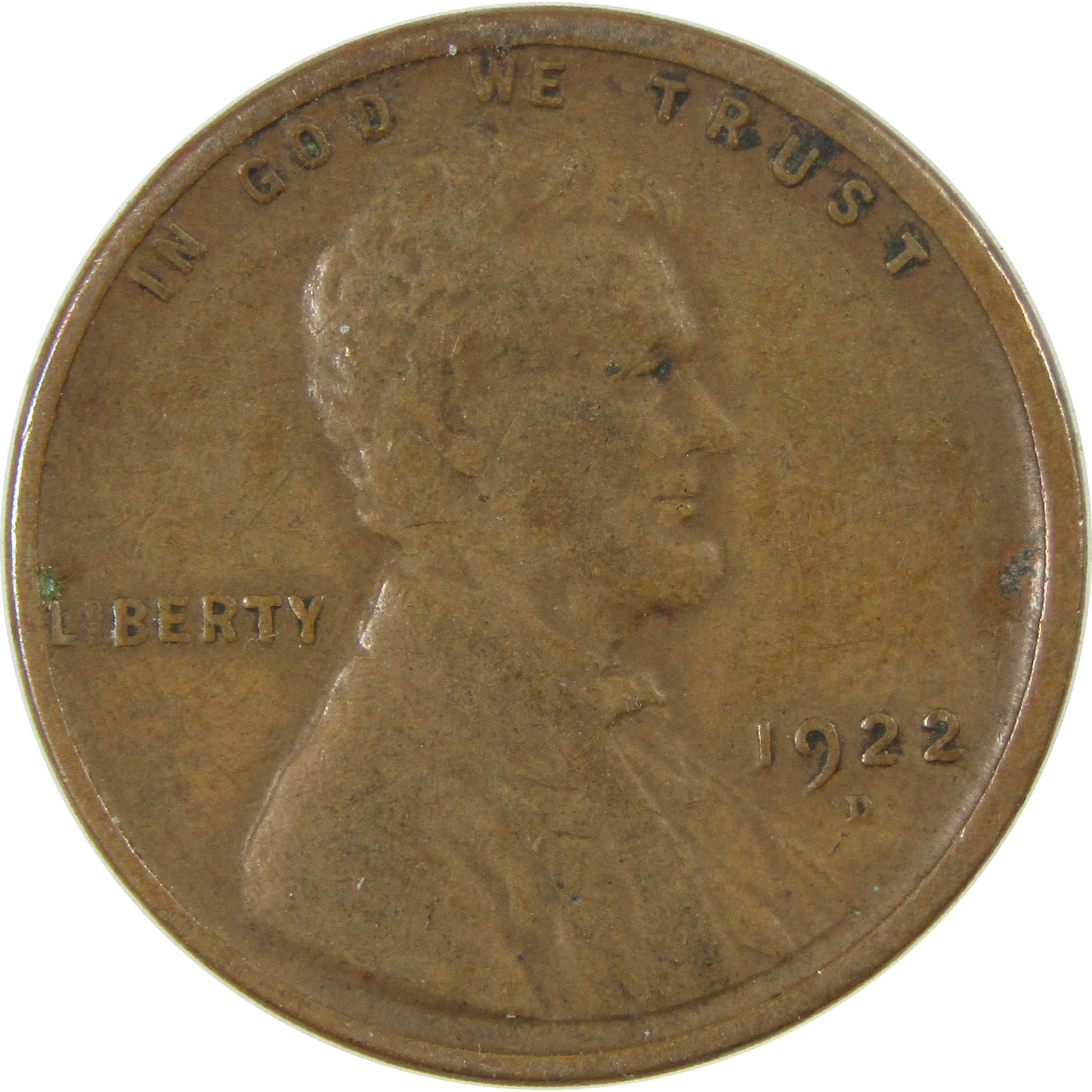 1922 D Lincoln Wheat Cent VF Very Fine Penny 1c Coin SKU:I27508
