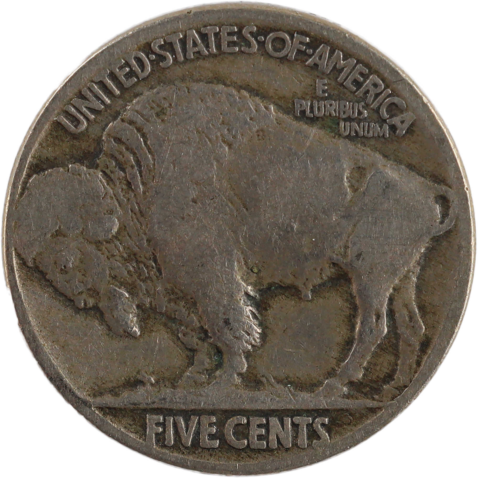 1913 Type 2 Indian Head Buffalo Nickel G Good 5c Coin SKU:I11961