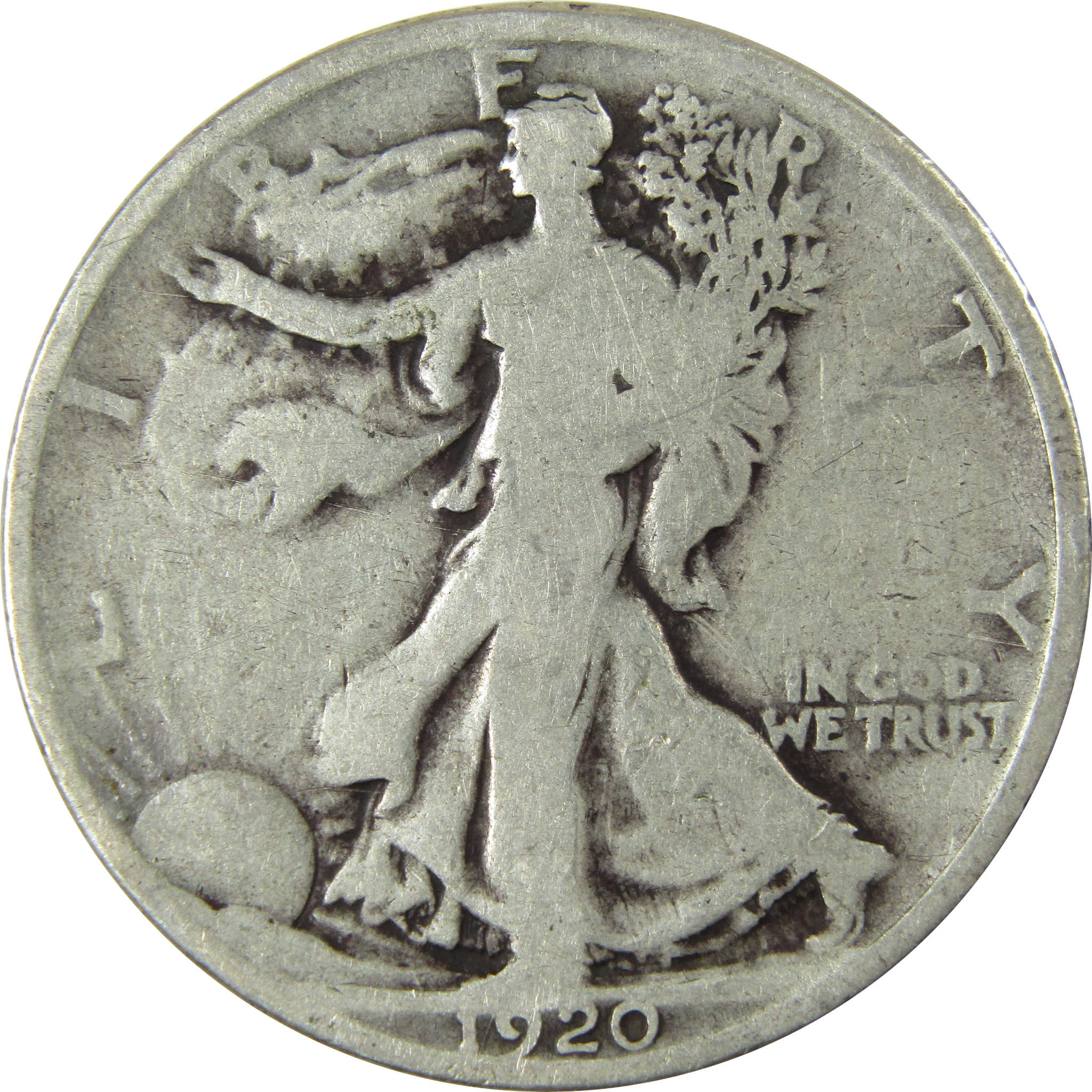 1920 Liberty Walking Silver Half Dollar VG Very Good SKU:CP516
